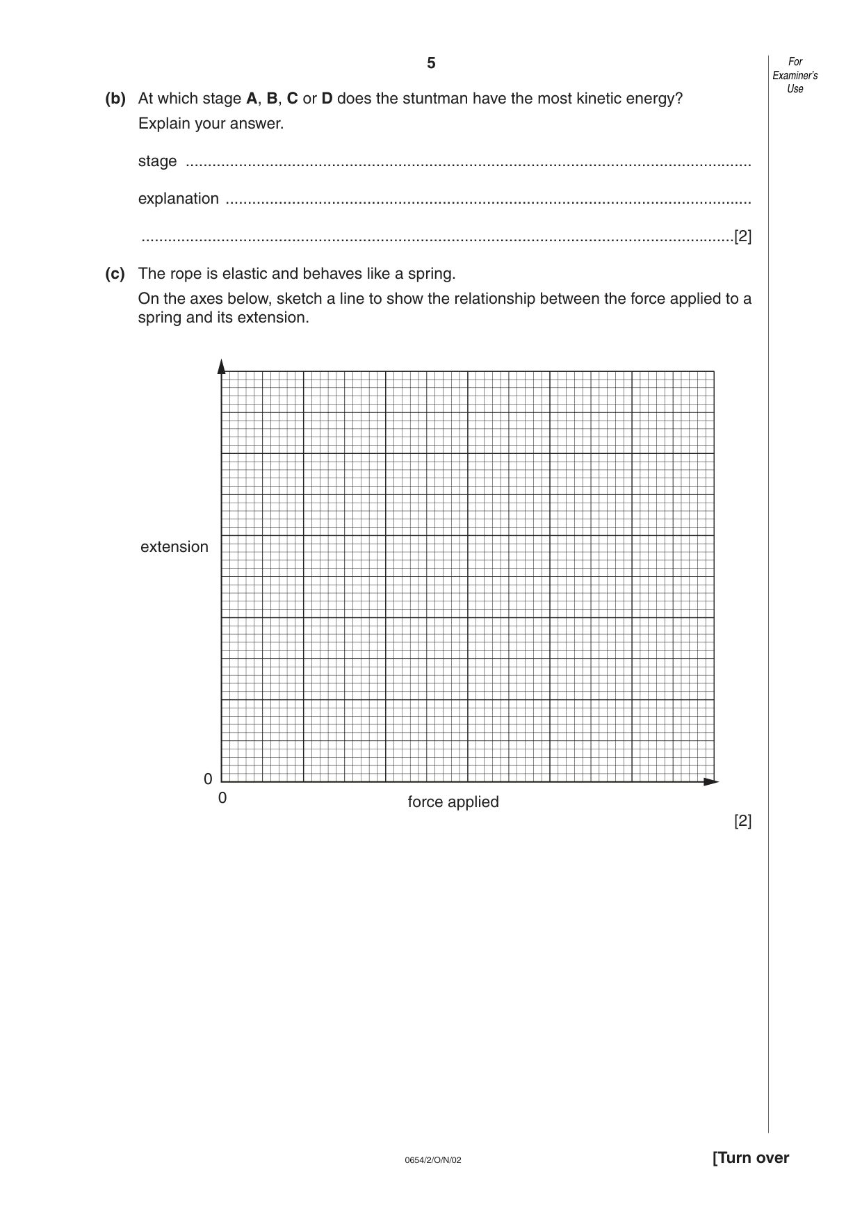 Cambridge IGCSE Sciences - Co-ordinated (Double) 0654 2002 Oct/Nov Paper 2 · Variant 1 question paper, page 5 of 20