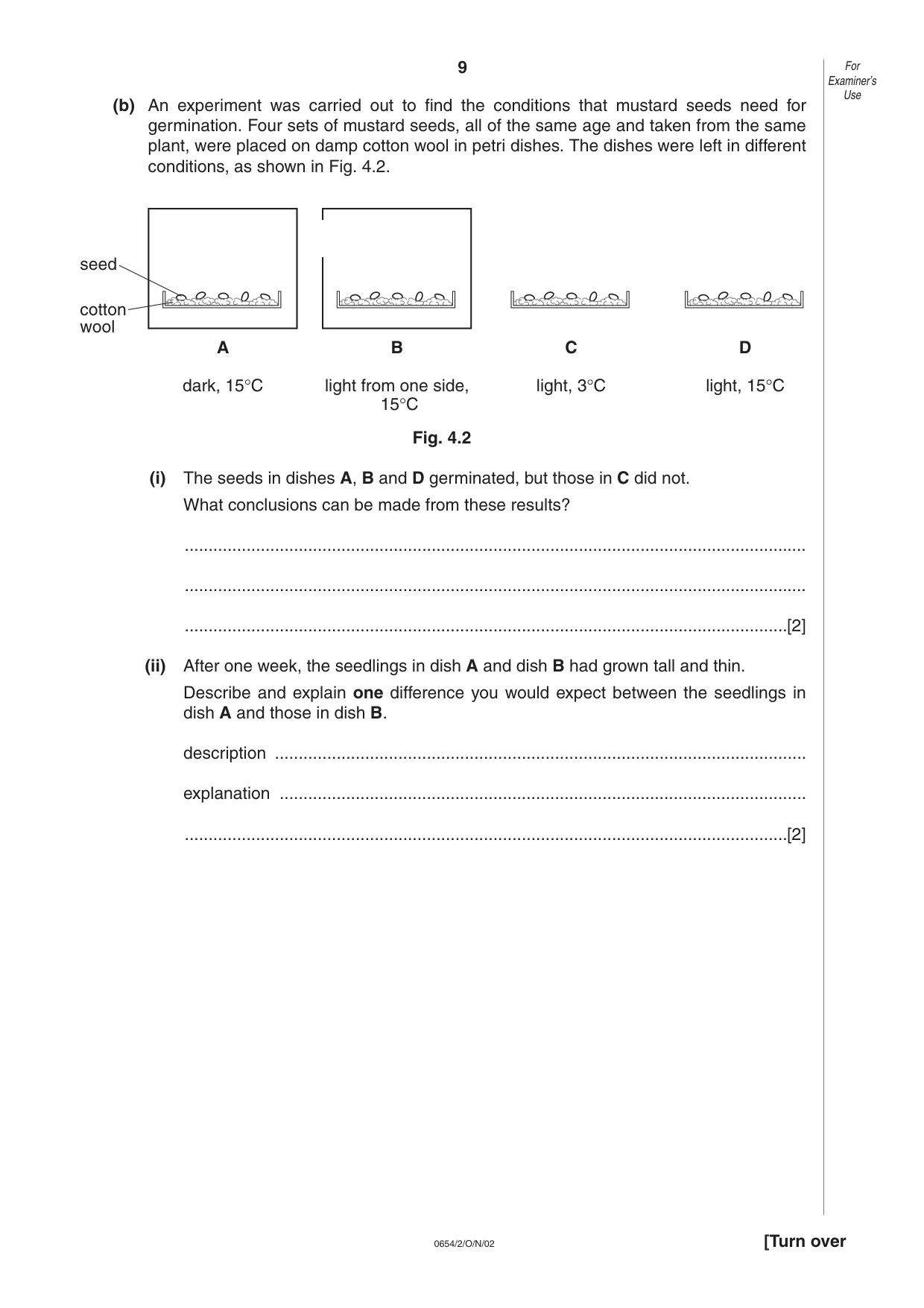 Cambridge IGCSE Sciences - Co-ordinated (Double) 0654 2002 Oct/Nov Paper 2 · Variant 1 question paper, page 9 of 20