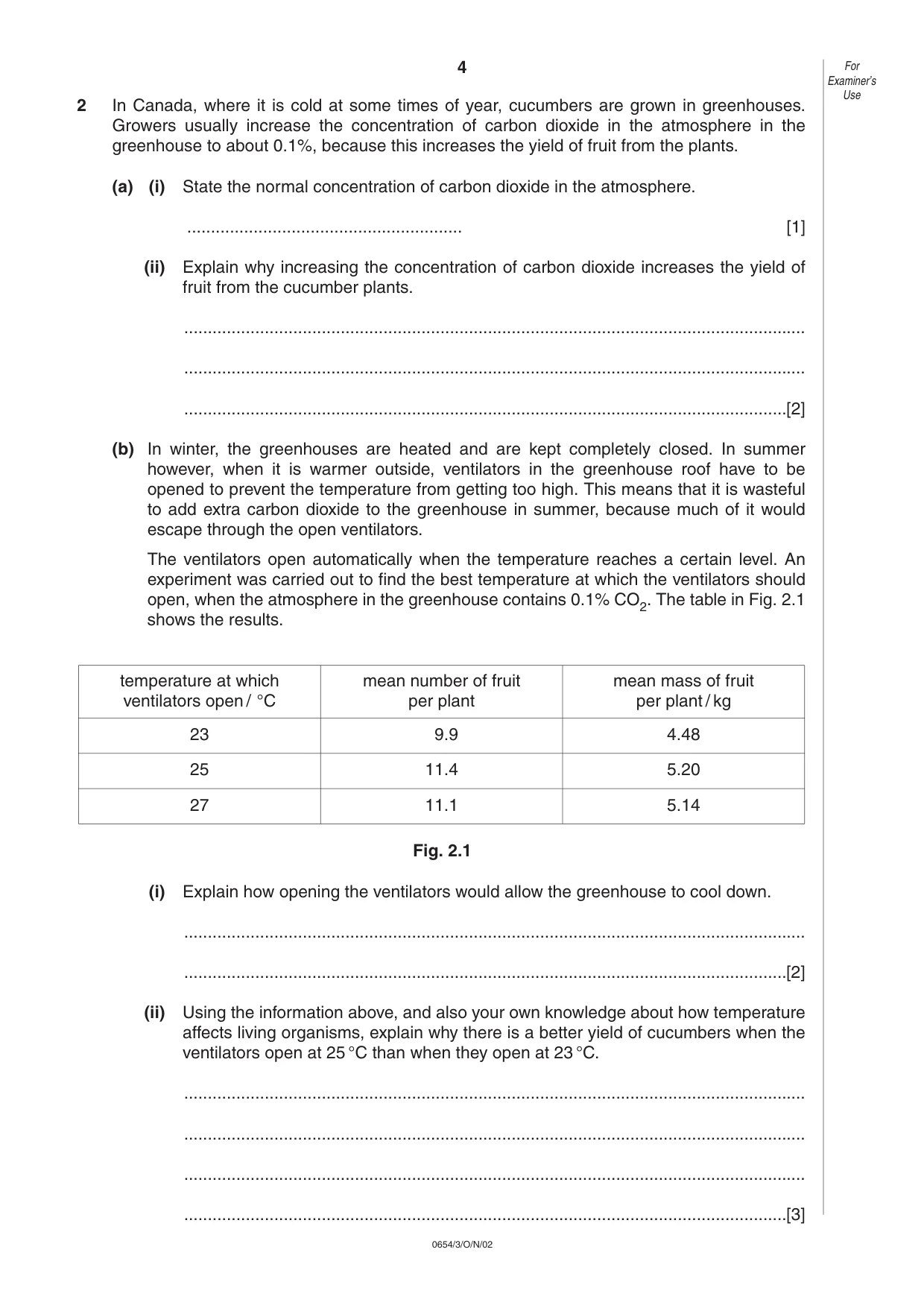 Cambridge IGCSE Sciences - Co-ordinated (Double) 0654 2002 Oct/Nov Paper 3 · Variant 1 question paper, page 4 of 20