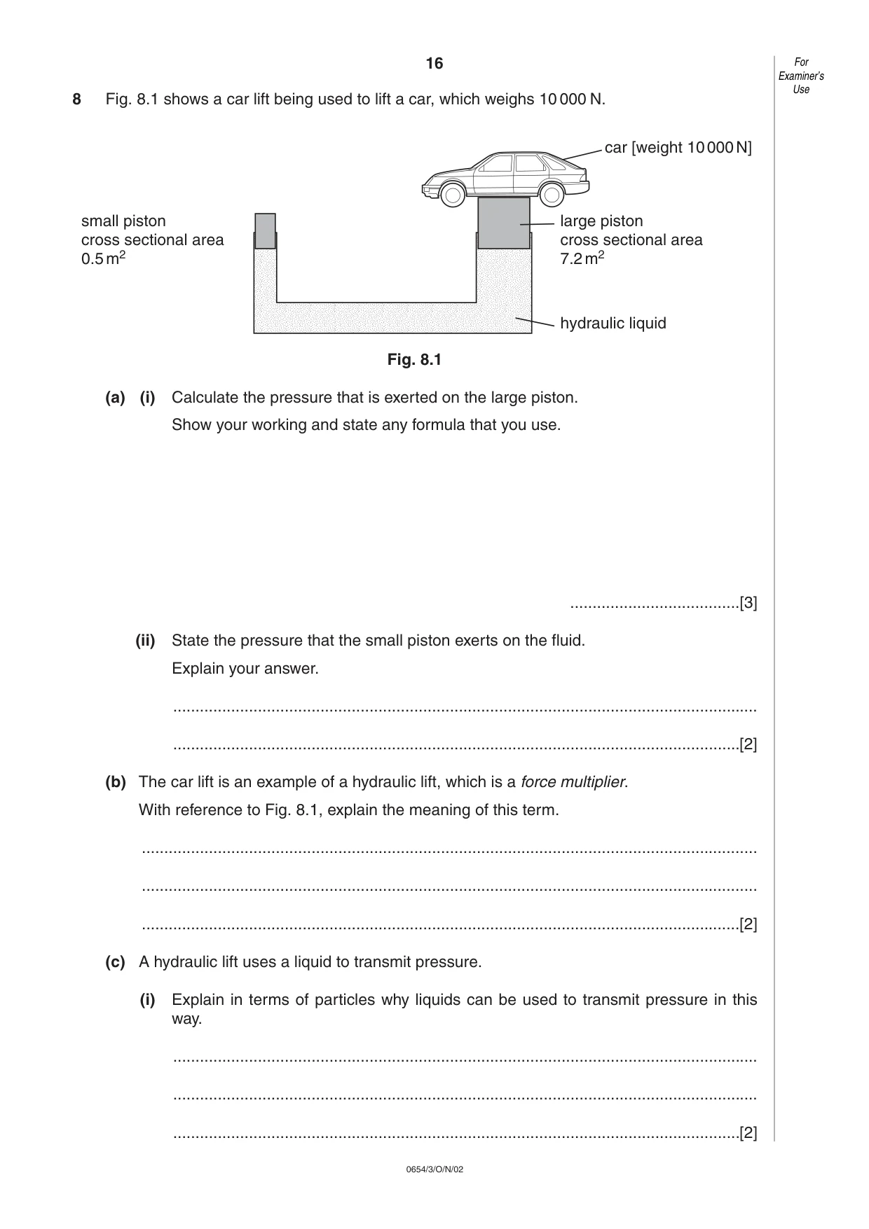 Cambridge IGCSE Sciences - Co-ordinated (Double) 0654 2002 Oct/Nov Paper 3 · Variant 1 question paper, page 16 of 20