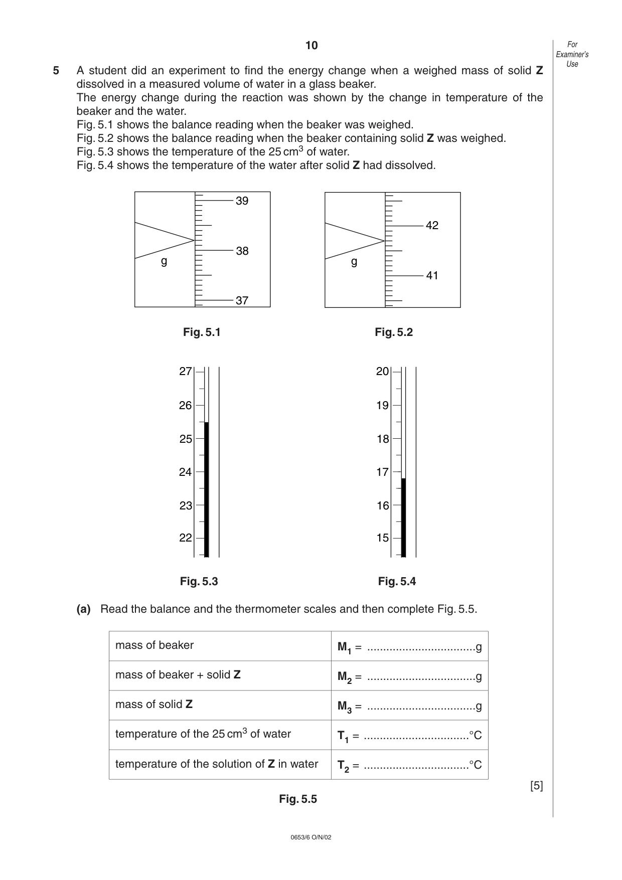 Cambridge IGCSE Sciences - Co-ordinated (Double) 0654 2002 Oct/Nov Paper 6 · Variant 1 question paper, page 10 of 12