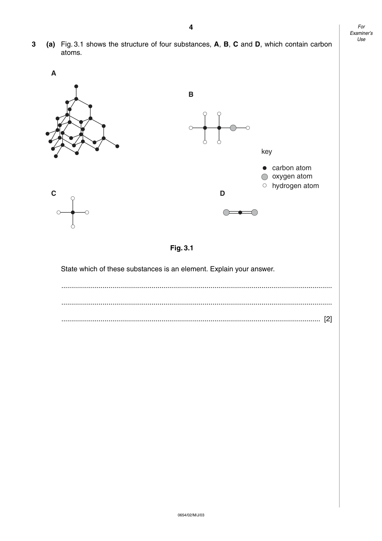 Cambridge IGCSE Sciences - Co-ordinated (Double) 0654 2003 May/June Paper 2 · Variant 1 question paper, page 4 of 24