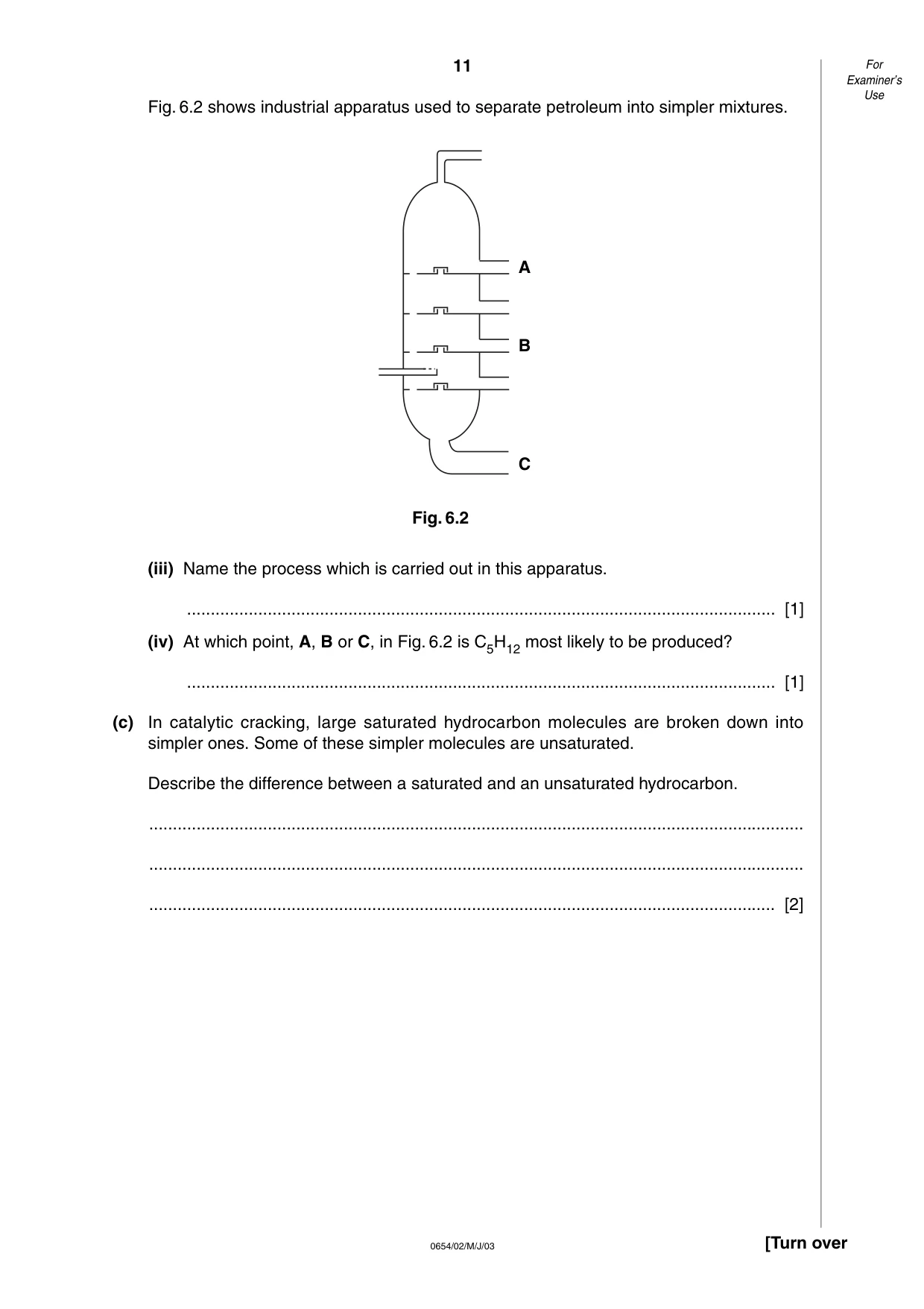 Cambridge IGCSE Sciences - Co-ordinated (Double) 0654 2003 May/June Paper 2 · Variant 1 question paper, page 11 of 24