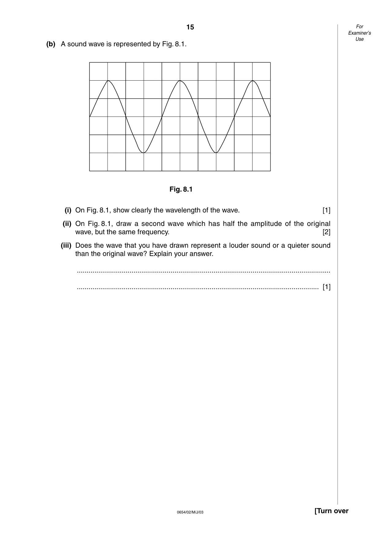 Cambridge IGCSE Sciences - Co-ordinated (Double) 0654 2003 May/June Paper 2 · Variant 1 question paper, page 15 of 24