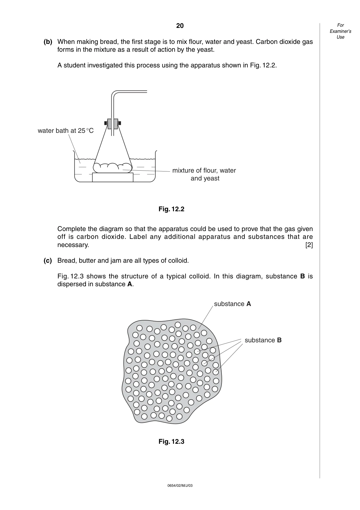 Cambridge IGCSE Sciences - Co-ordinated (Double) 0654 2003 May/June Paper 2 · Variant 1 question paper, page 20 of 24