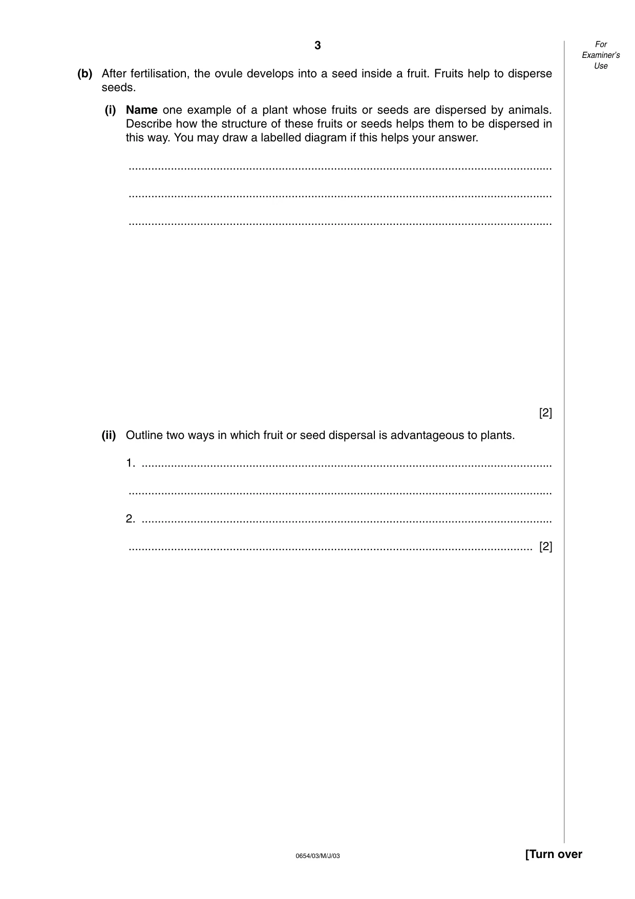 Cambridge IGCSE Sciences - Co-ordinated (Double) 0654 2003 May/June Paper 3 · Variant 1 question paper, page 3 of 24