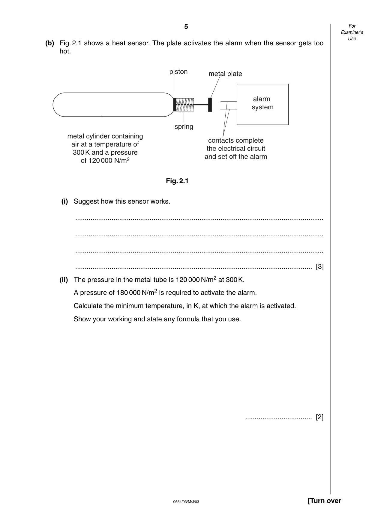 Cambridge IGCSE Sciences - Co-ordinated (Double) 0654 2003 May/June Paper 3 · Variant 1 question paper, page 5 of 24