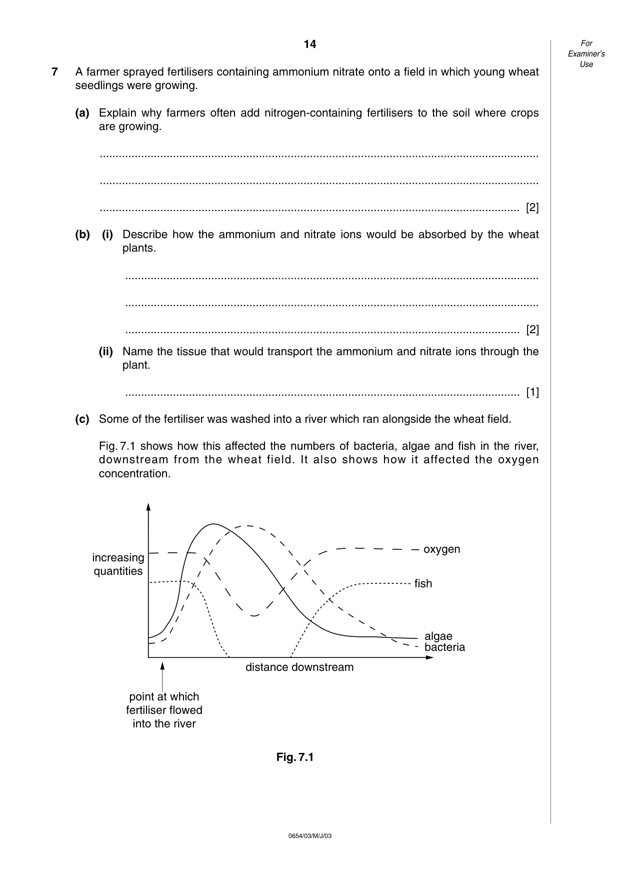 Cambridge IGCSE Sciences - Co-ordinated (Double) 0654 2003 May/June Paper 3 · Variant 1 question paper, page 14 of 24