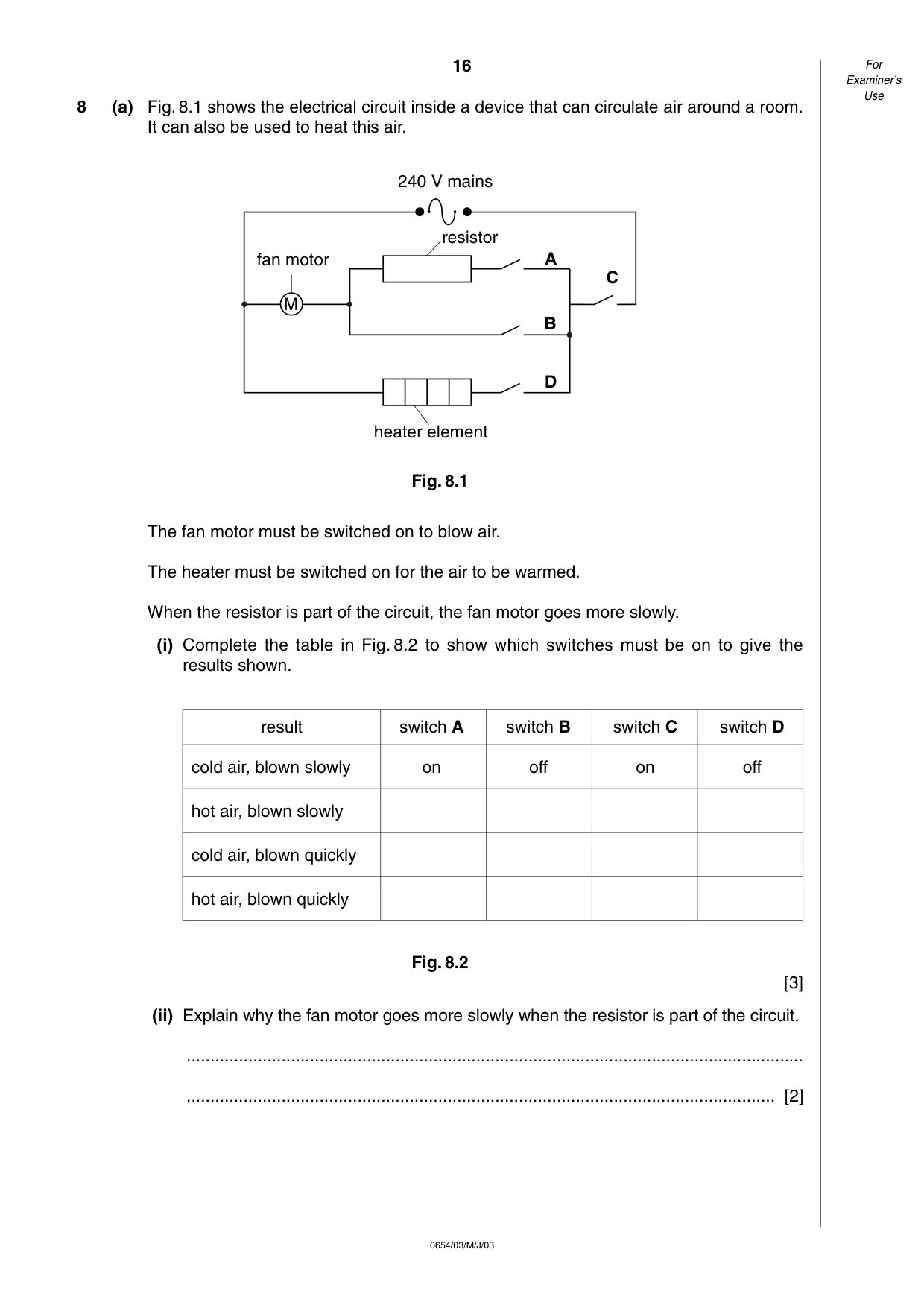 Cambridge IGCSE Sciences - Co-ordinated (Double) 0654 2003 May/June Paper 3 · Variant 1 question paper, page 16 of 24