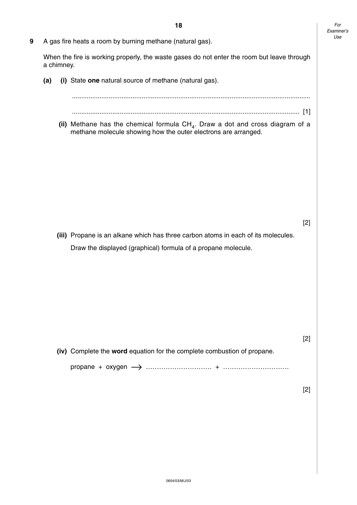 Cambridge IGCSE Sciences - Co-ordinated (Double) 0654 2003 May/June Paper 3 · Variant 1 question paper, page 18 of 24