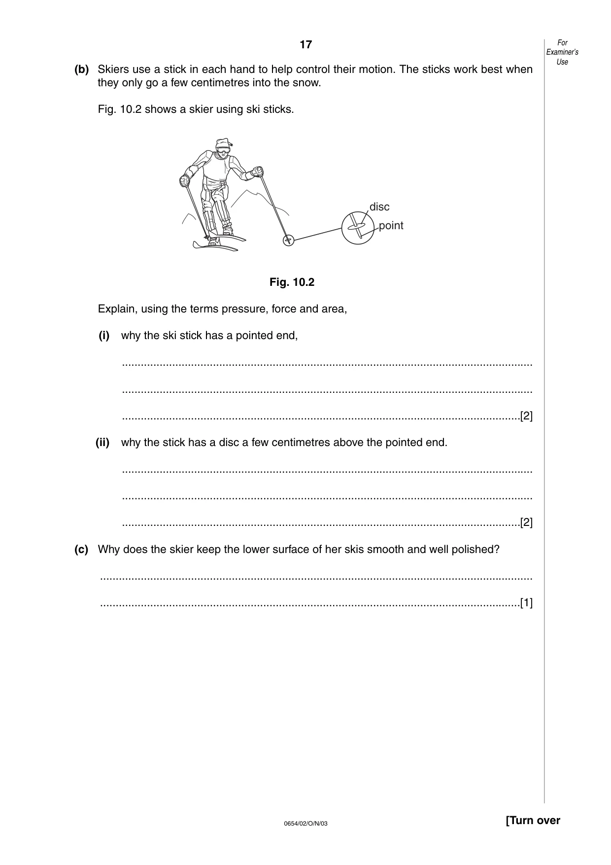 Cambridge IGCSE Sciences - Co-ordinated (Double) 0654 2003 Oct/Nov Paper 2 · Variant 1 question paper, page 17 of 20