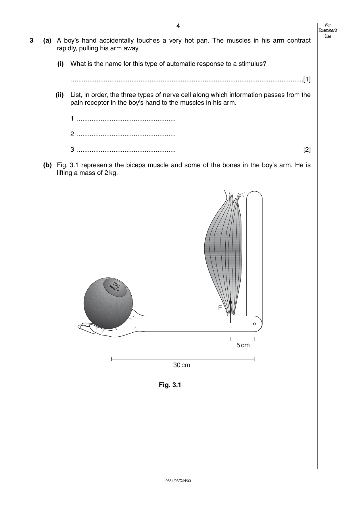 Cambridge IGCSE Sciences - Co-ordinated (Double) 0654 2003 Oct/Nov Paper 3 · Variant 1 question paper, page 4 of 24
