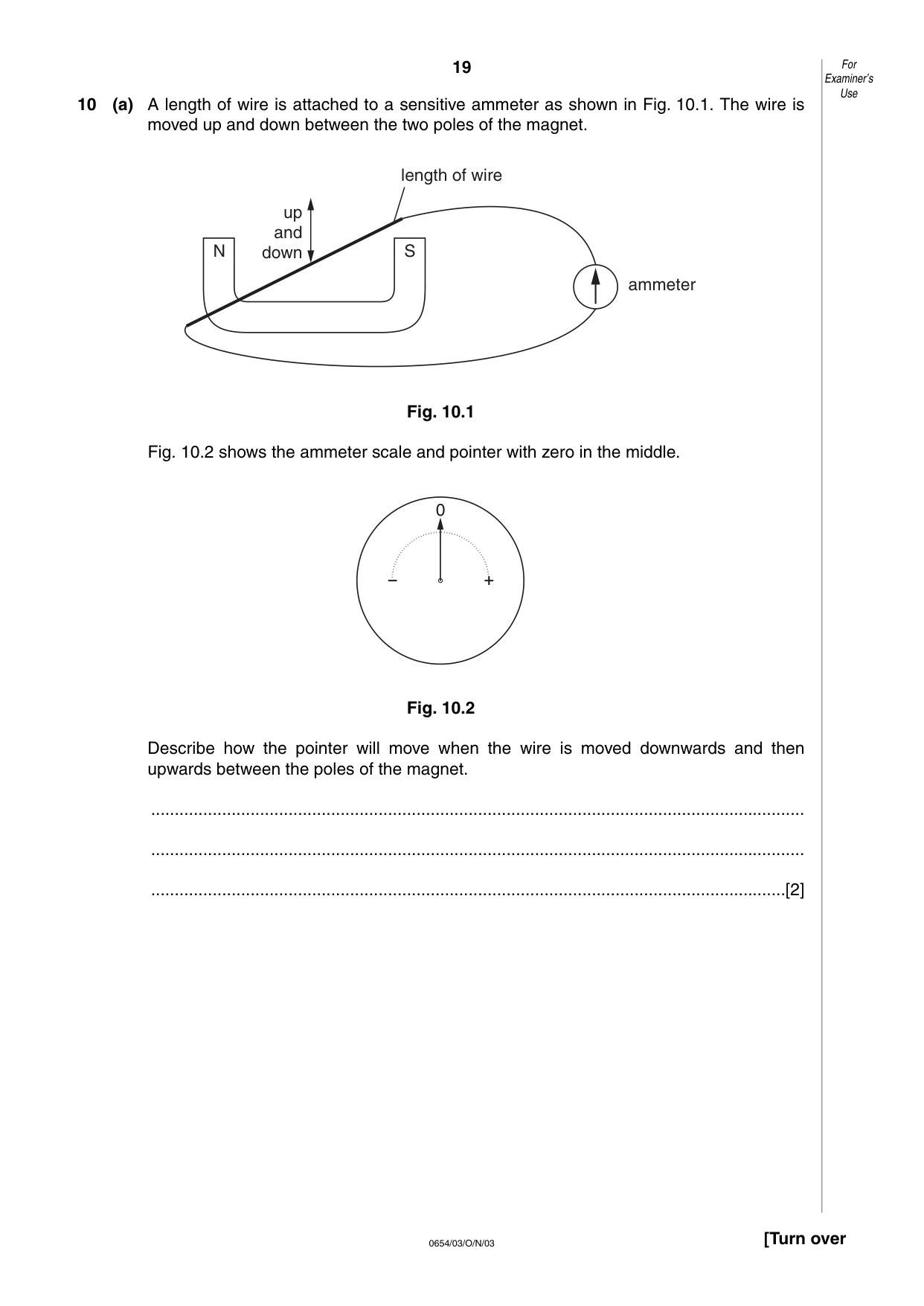 Cambridge IGCSE Sciences - Co-ordinated (Double) 0654 2003 Oct/Nov Paper 3 · Variant 1 question paper, page 19 of 24