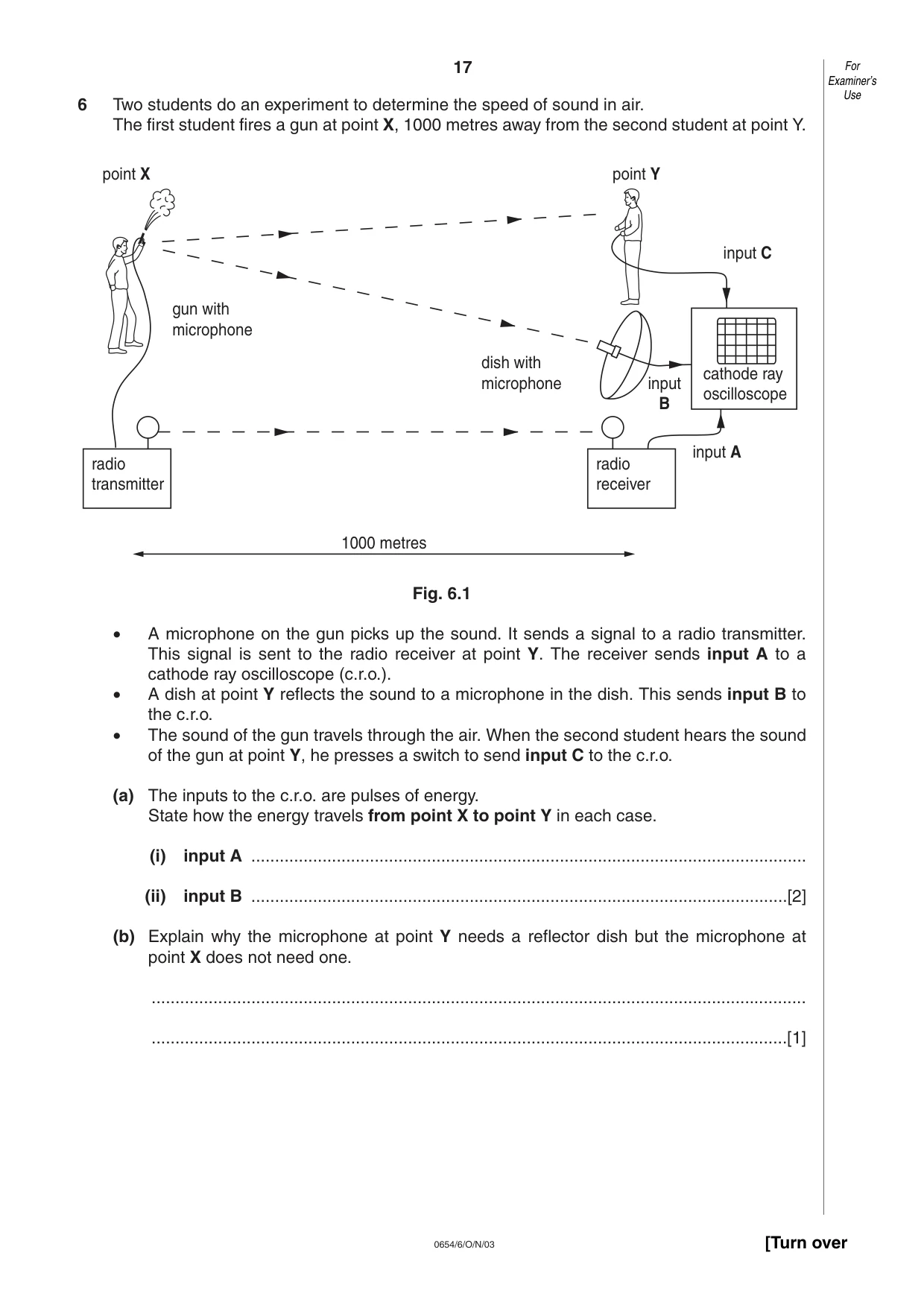 Cambridge IGCSE Sciences - Co-ordinated (Double) 0654 2003 Oct/Nov Paper 6 · Variant 1 question paper, page 17 of 20