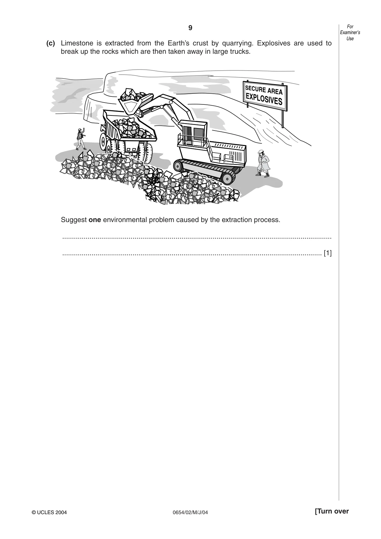 Cambridge IGCSE Sciences - Co-ordinated (Double) 0654 2004 May/June Paper 2 · Variant 1 question paper, page 9 of 24