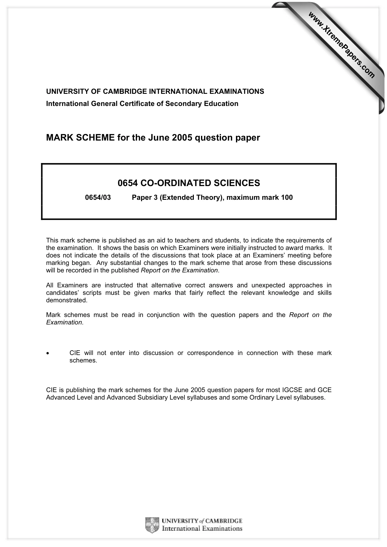 Mark scheme, page 1 of 12
