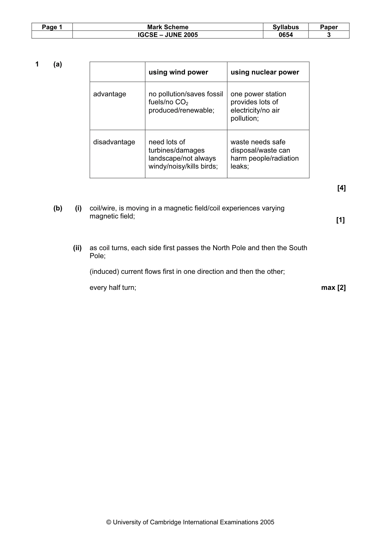 Mark scheme, page 4 of 12