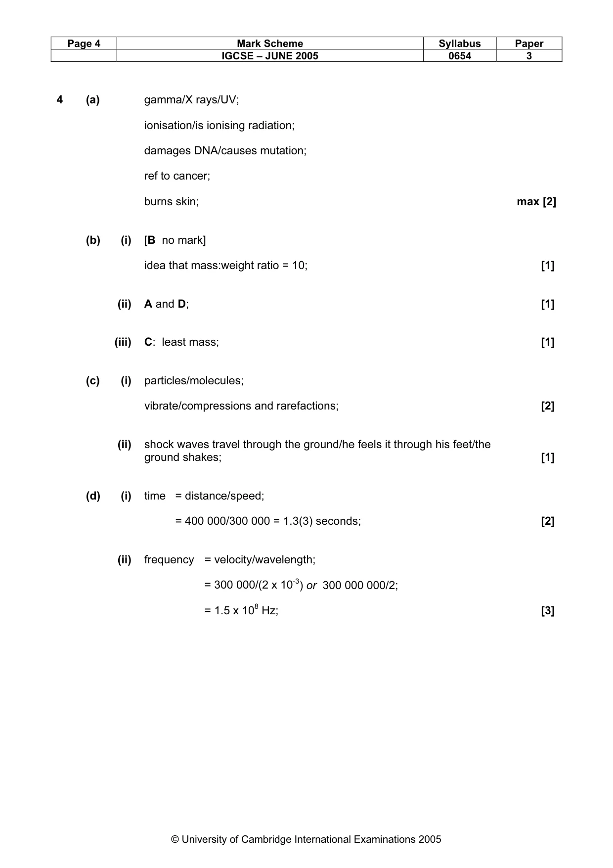 Mark scheme, page 7 of 12