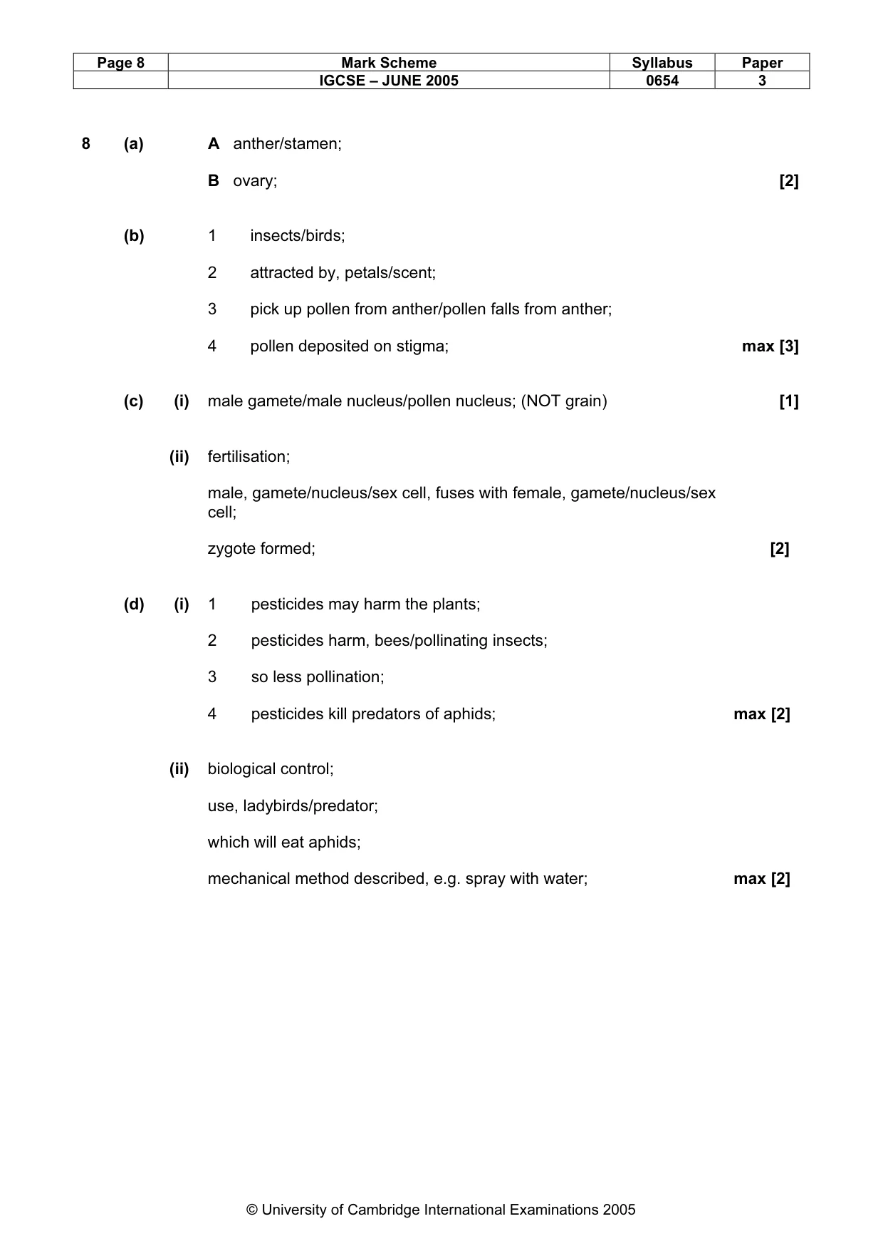 Mark scheme, page 11 of 12