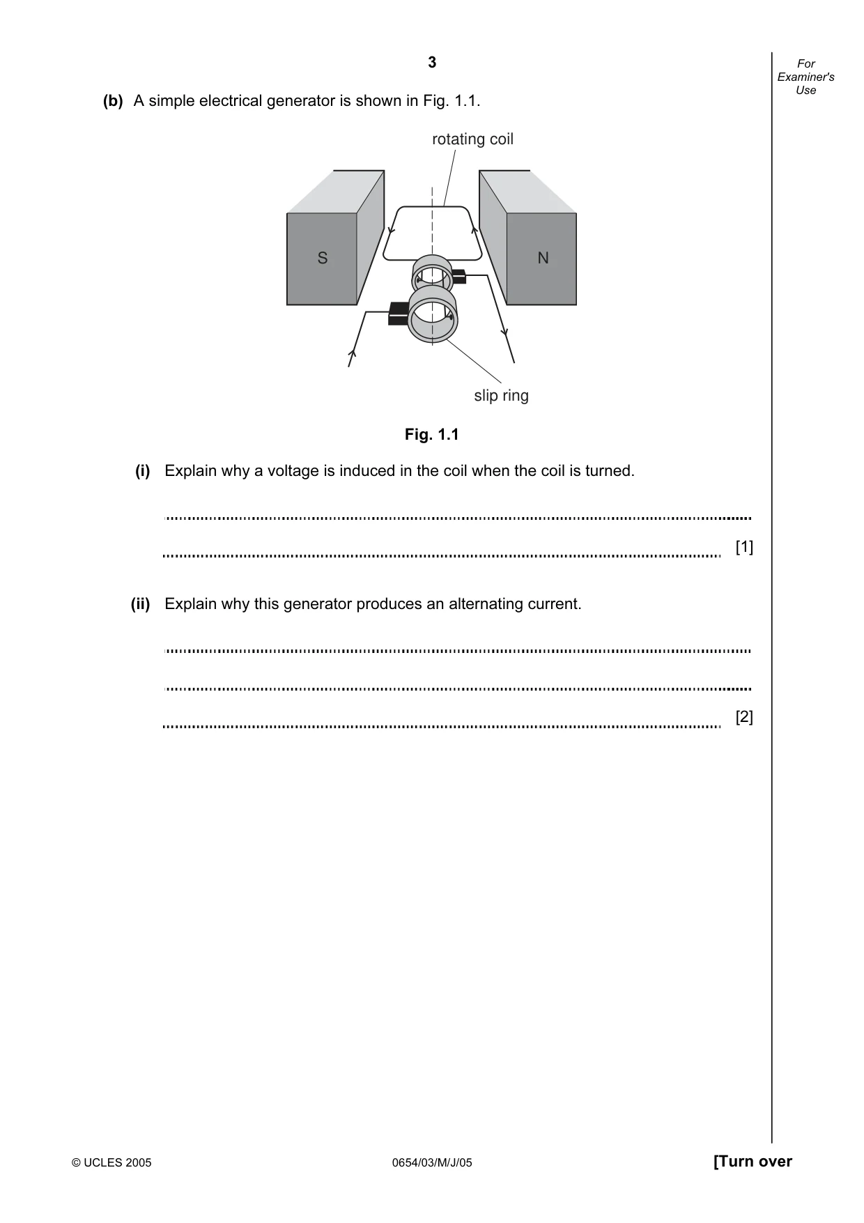 Cambridge IGCSE Sciences - Co-ordinated (Double) 0654 2005 May/June Paper 3 · Variant 1 question paper, page 3 of 24