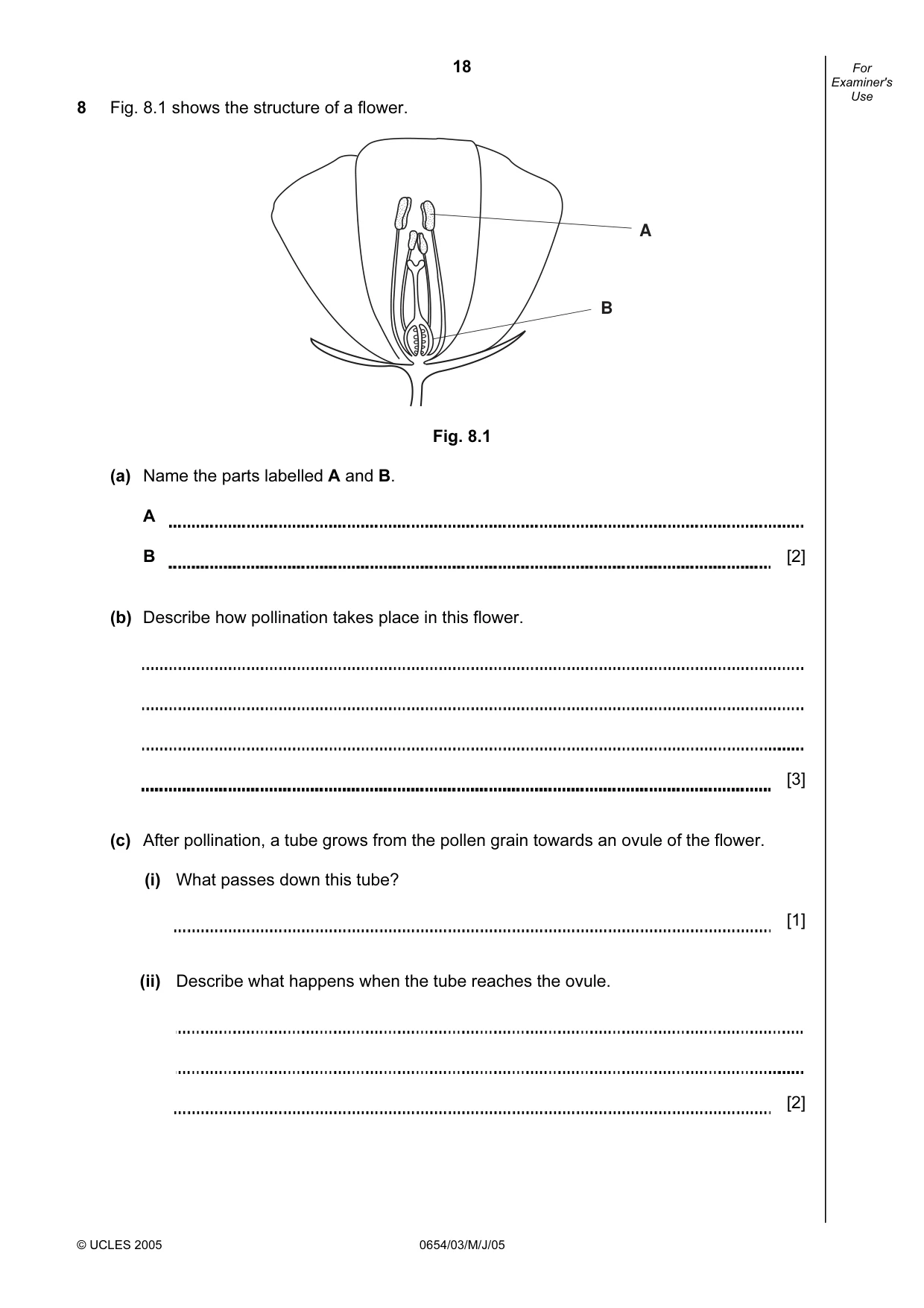 Cambridge IGCSE Sciences - Co-ordinated (Double) 0654 2005 May/June Paper 3 · Variant 1 question paper, page 18 of 24