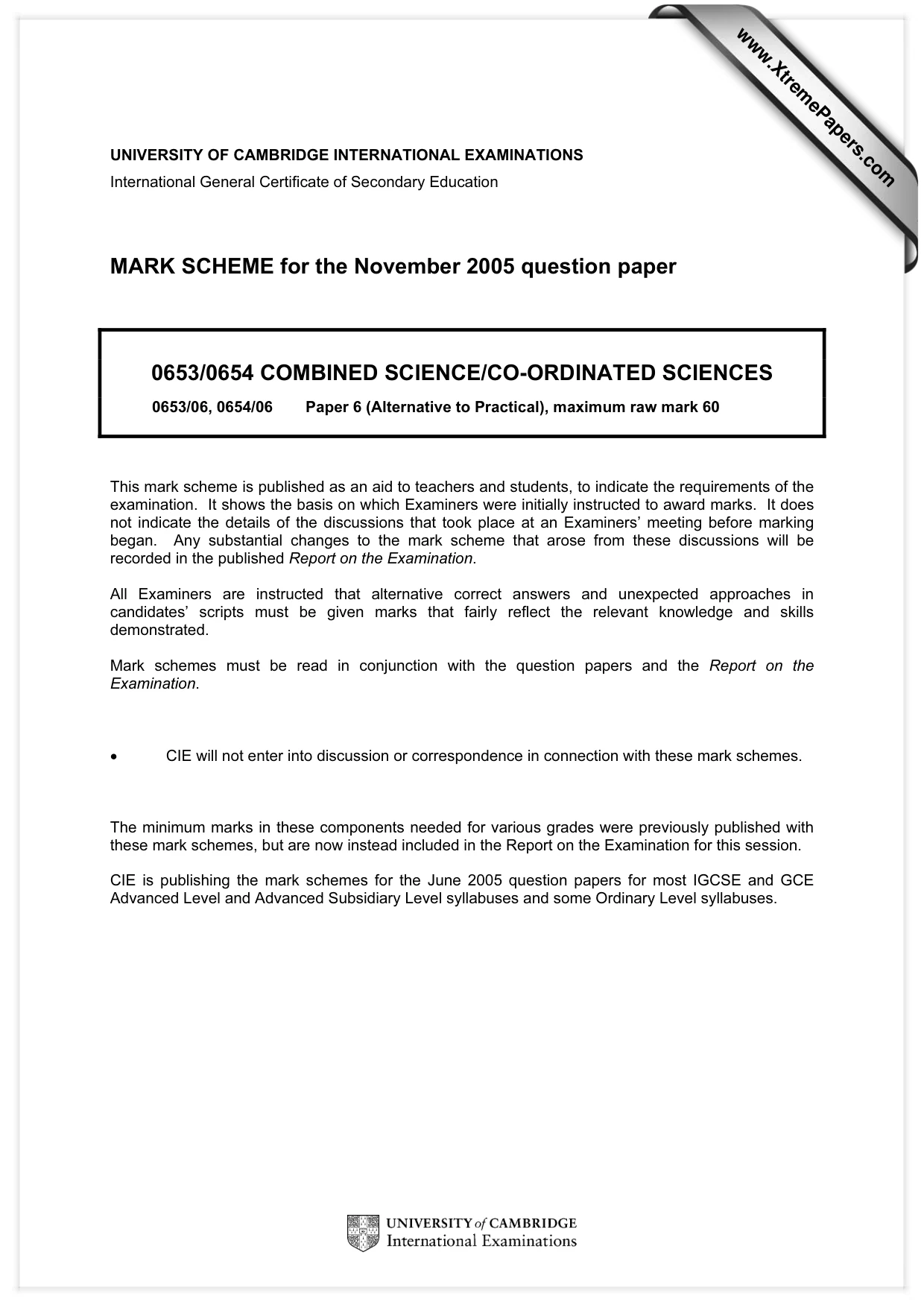 Mark scheme, page 1 of 4