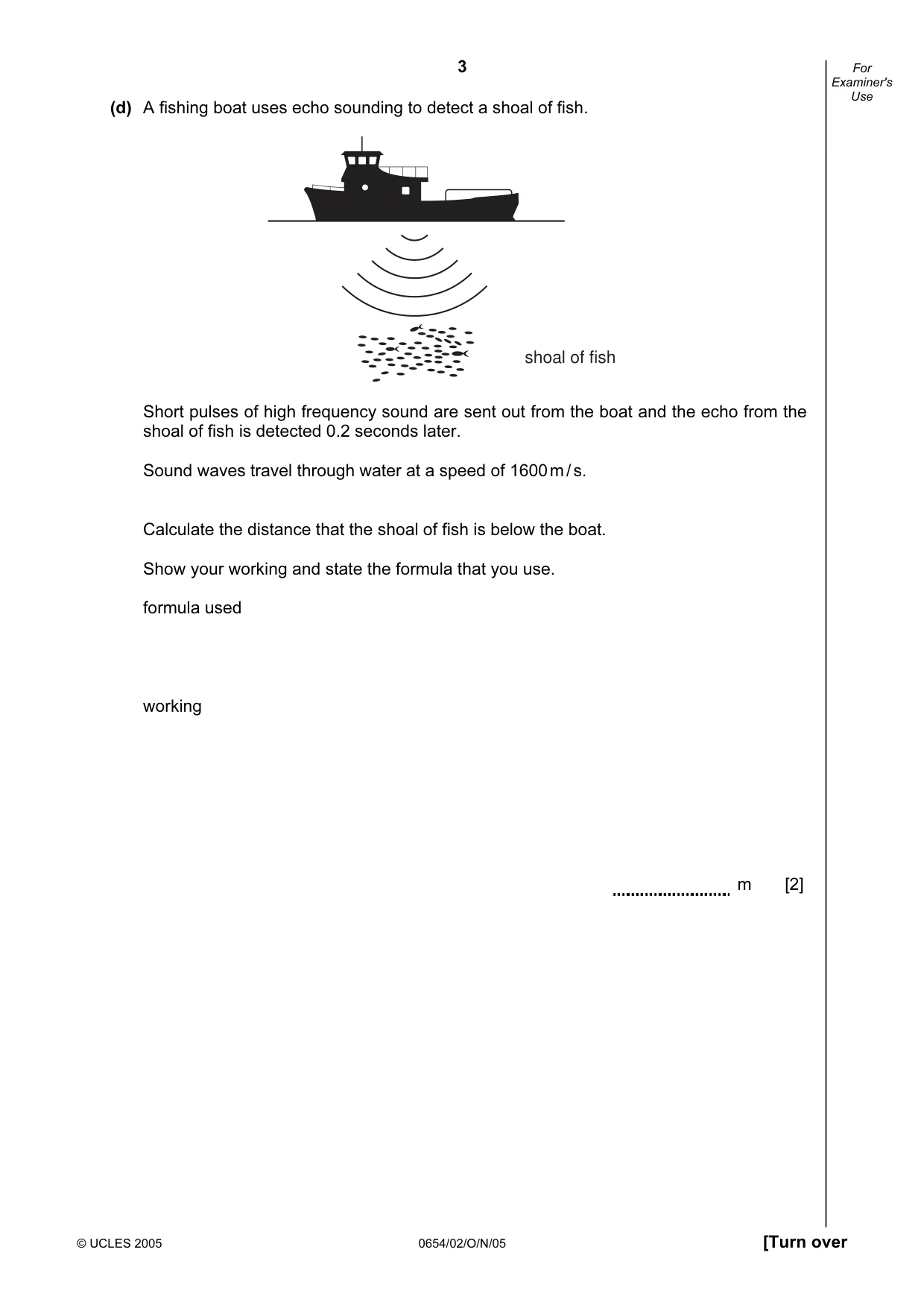 Cambridge IGCSE Sciences - Co-ordinated (Double) 0654 2005 Oct/Nov Paper 2 · Variant 1 question paper, page 3 of 24