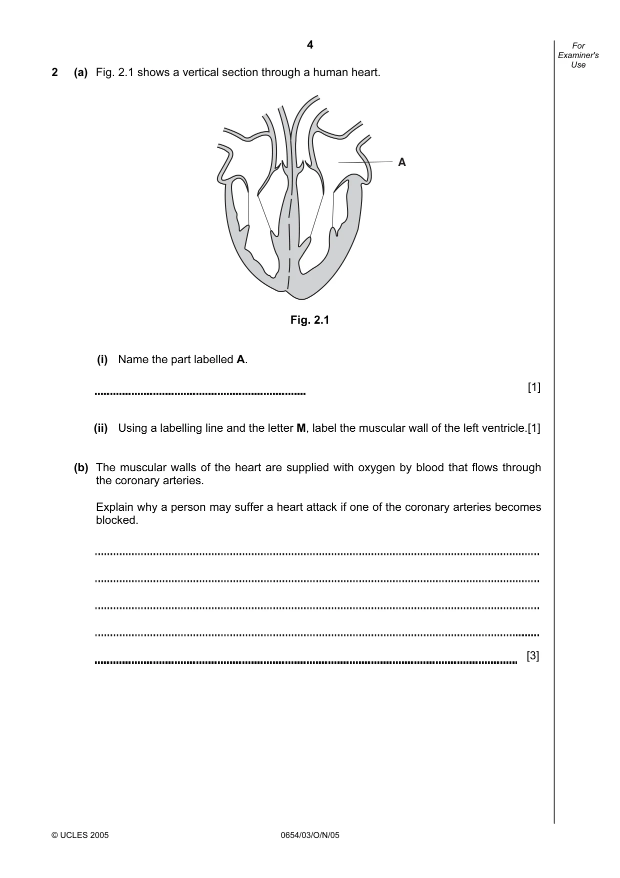 Cambridge IGCSE Sciences - Co-ordinated (Double) 0654 2005 Oct/Nov Paper 3 · Variant 1 question paper, page 4 of 20