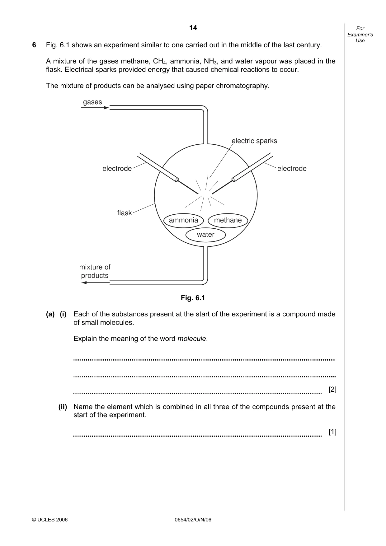 Cambridge IGCSE Sciences - Co-ordinated (Double) 0654 2006 Oct/Nov Paper 2 · Variant 1 question paper, page 14 of 28
