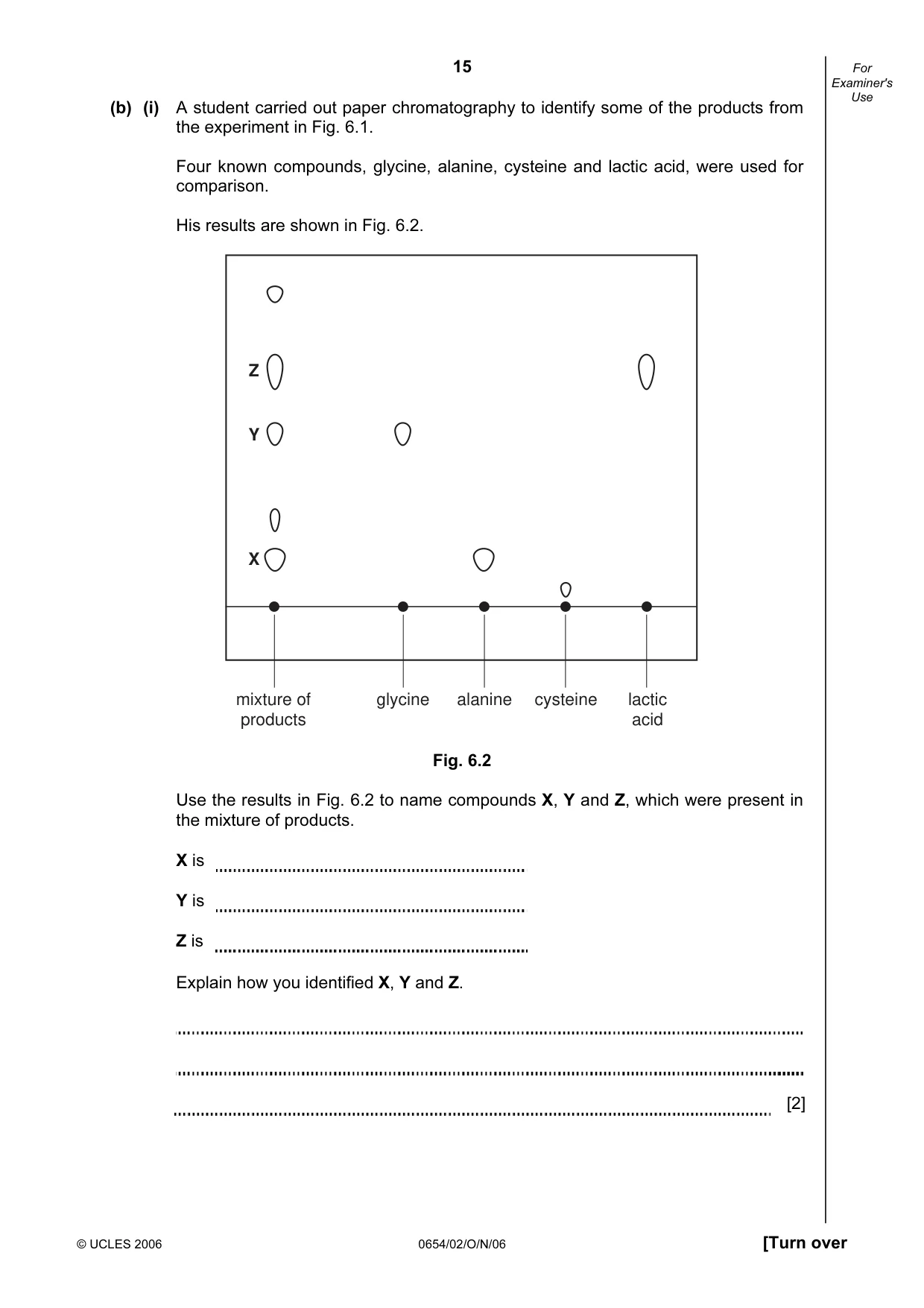 Cambridge IGCSE Sciences - Co-ordinated (Double) 0654 2006 Oct/Nov Paper 2 · Variant 1 question paper, page 15 of 28