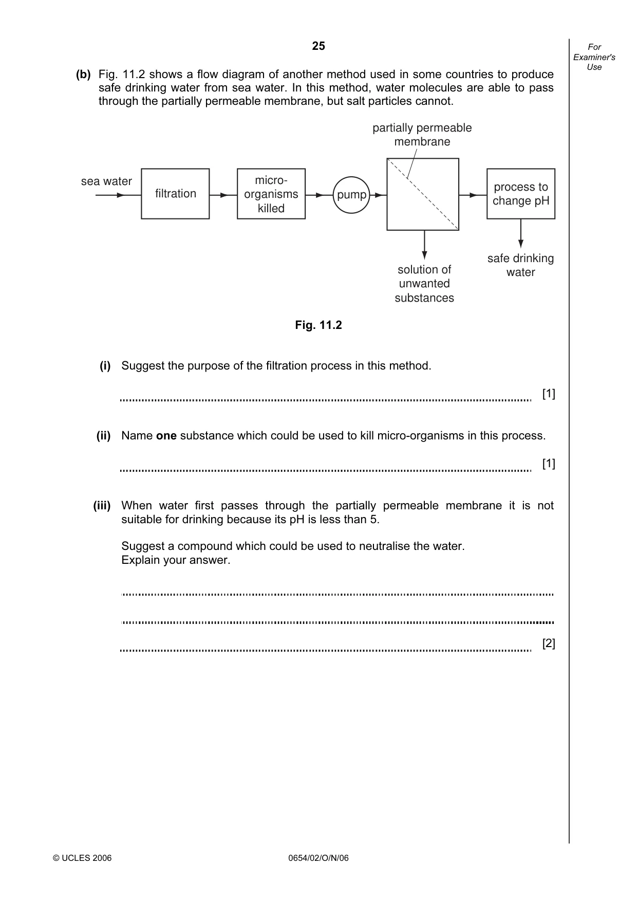 Cambridge IGCSE Sciences - Co-ordinated (Double) 0654 2006 Oct/Nov Paper 2 · Variant 1 question paper, page 25 of 28