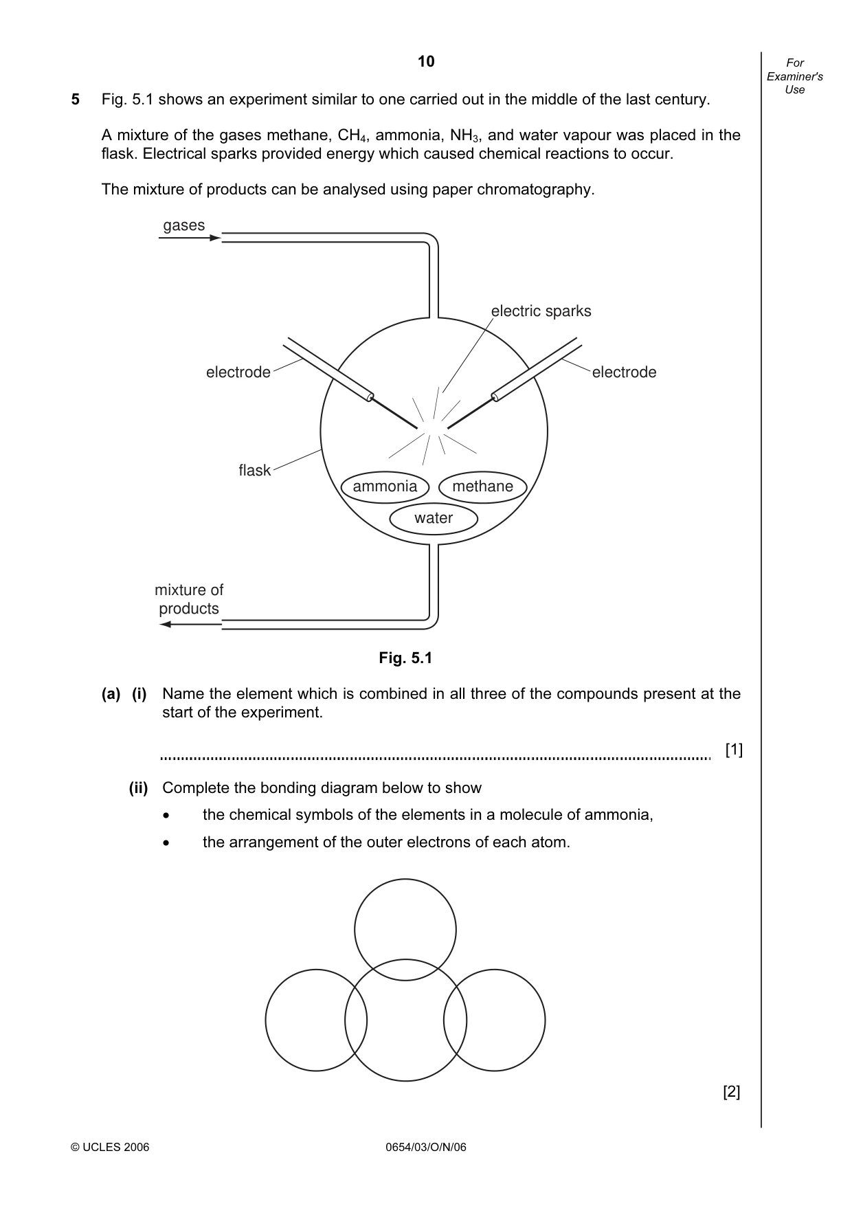 Cambridge IGCSE Sciences - Co-ordinated (Double) 0654 2006 Oct/Nov Paper 3 · Variant 1 question paper, page 10 of 24