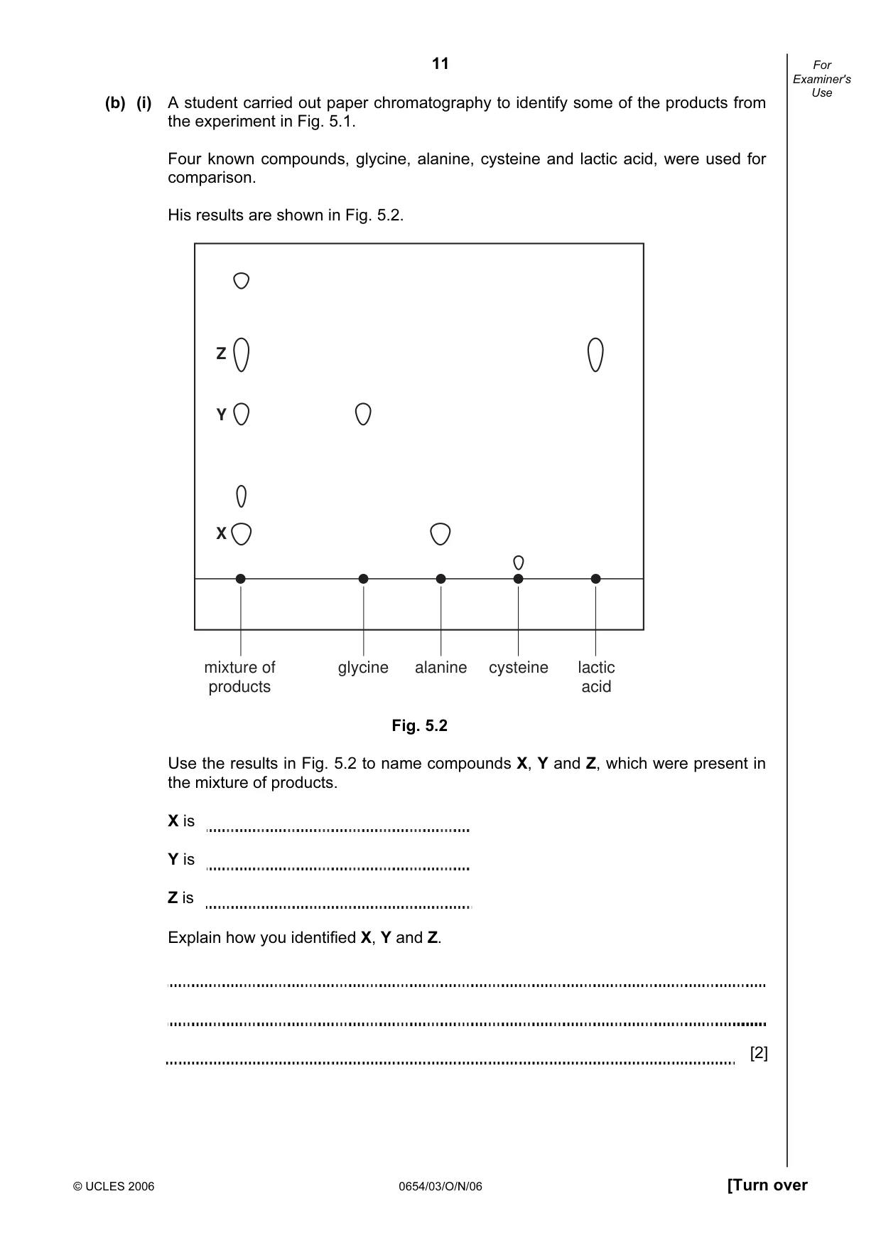 Cambridge IGCSE Sciences - Co-ordinated (Double) 0654 2006 Oct/Nov Paper 3 · Variant 1 question paper, page 11 of 24