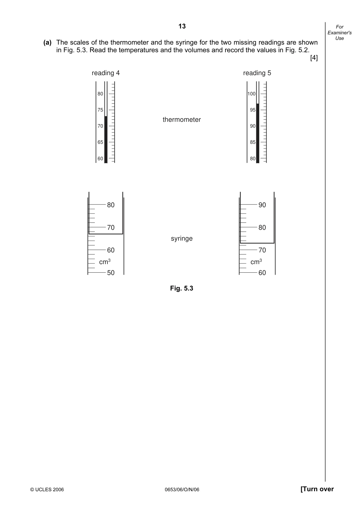 Cambridge IGCSE Sciences - Co-ordinated (Double) 0654 2006 Oct/Nov Paper 6 · Variant 1 question paper, page 13 of 20