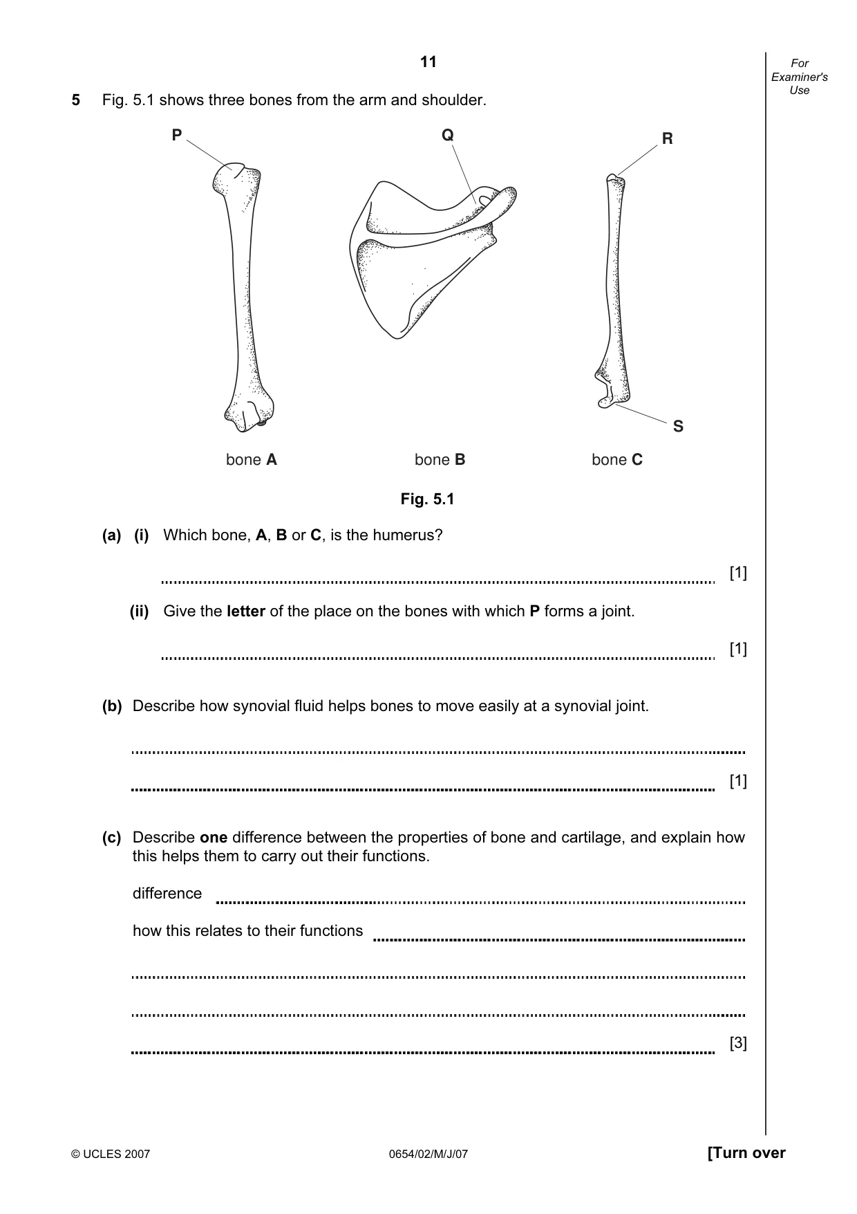 Cambridge IGCSE Sciences - Co-ordinated (Double) 0654 2007 May/June Paper 2 · Variant 1 question paper, page 11 of 24