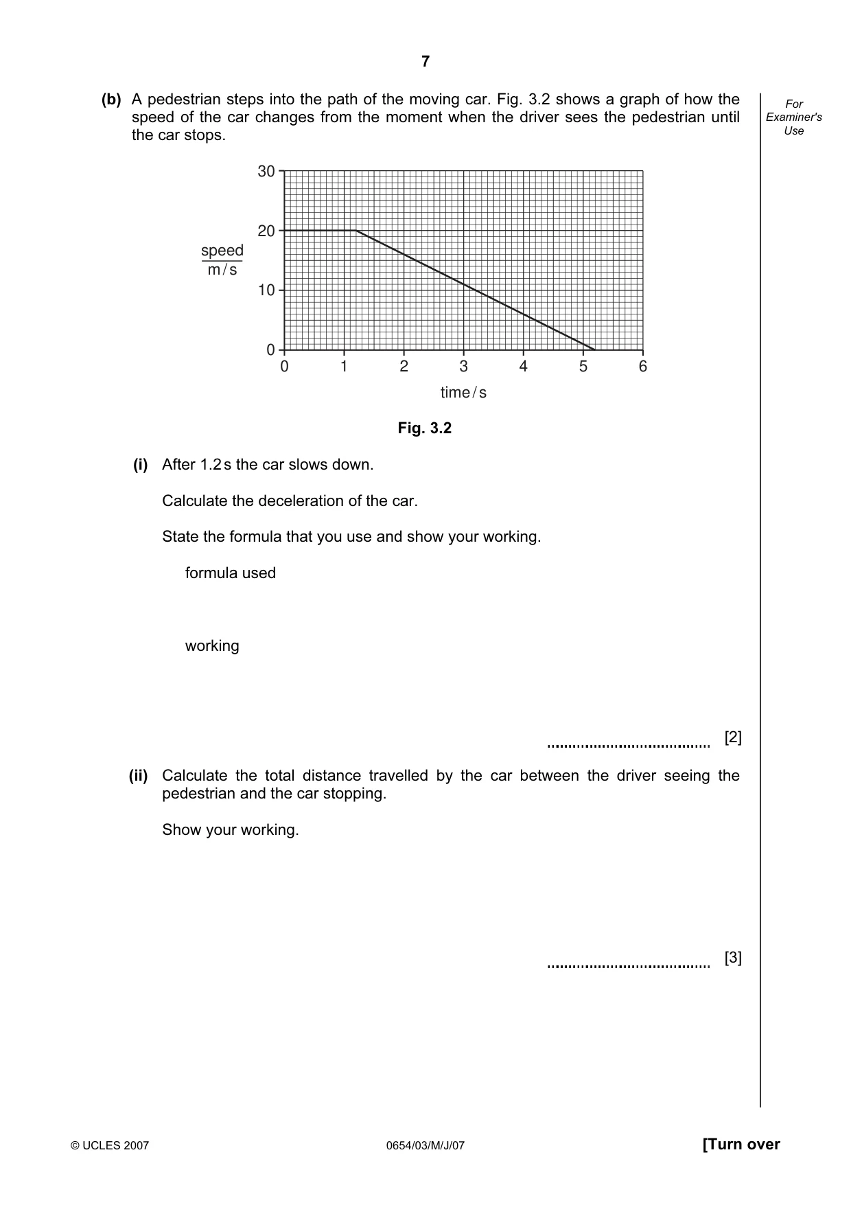 Cambridge IGCSE Sciences - Co-ordinated (Double) 0654 2007 May/June Paper 3 · Variant 1 question paper, page 7 of 20