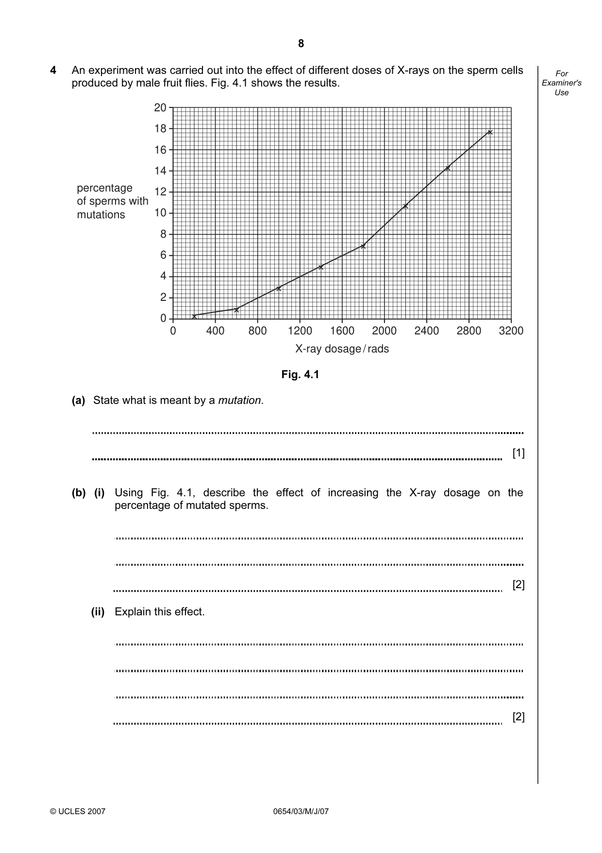 Cambridge IGCSE Sciences - Co-ordinated (Double) 0654 2007 May/June Paper 3 · Variant 1 question paper, page 8 of 20