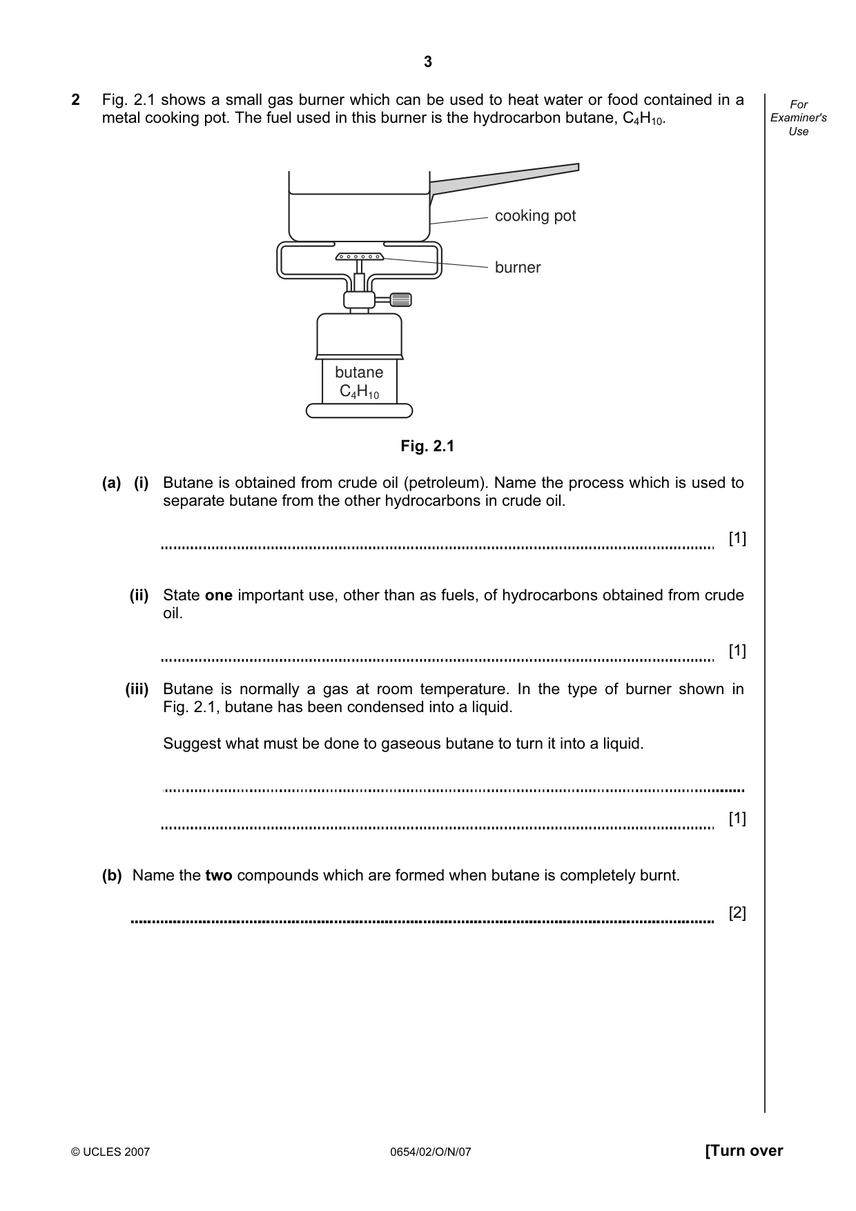 Cambridge IGCSE Sciences - Co-ordinated (Double) 0654 2007 Oct/Nov Paper 2 · Variant 1 question paper, page 3 of 24