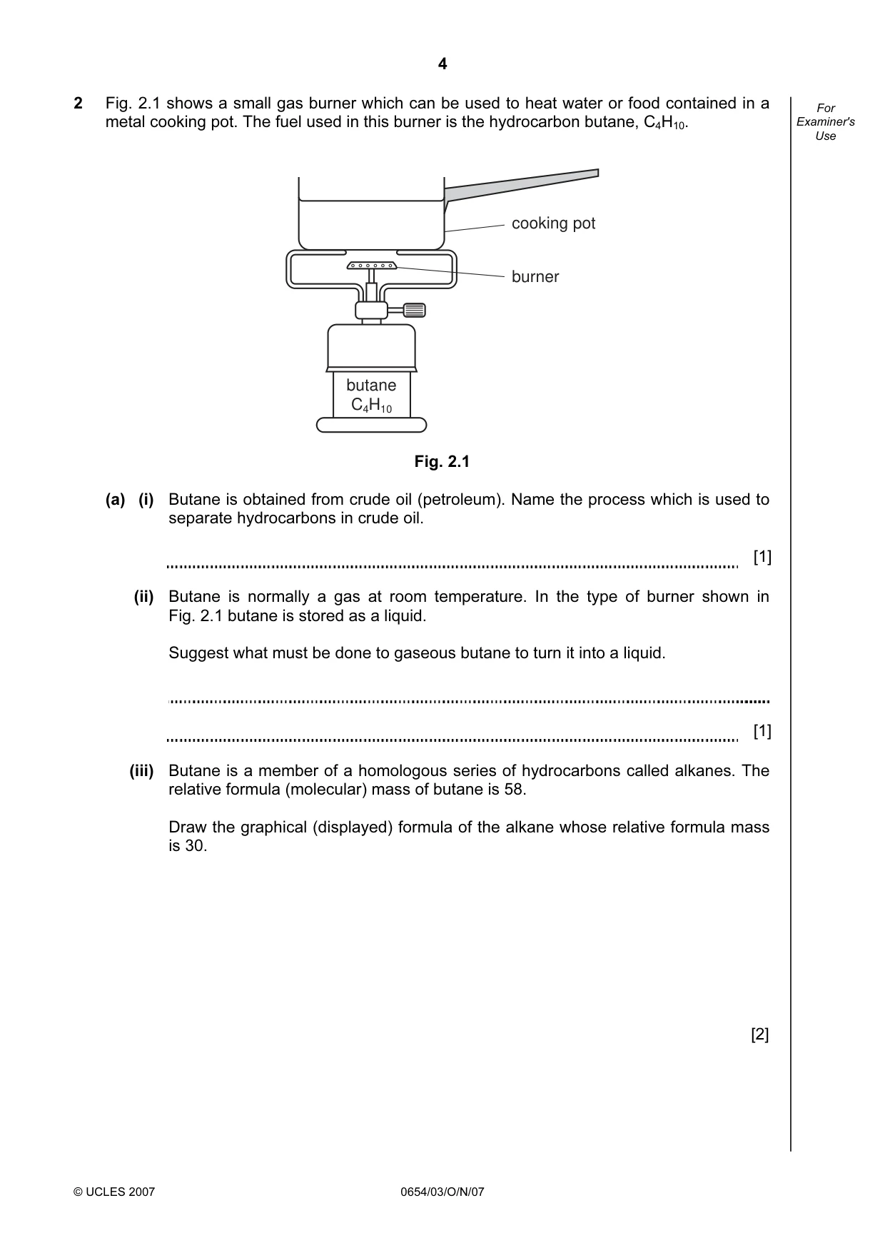 Cambridge IGCSE Sciences - Co-ordinated (Double) 0654 2007 Oct/Nov Paper 3 · Variant 1 question paper, page 4 of 24