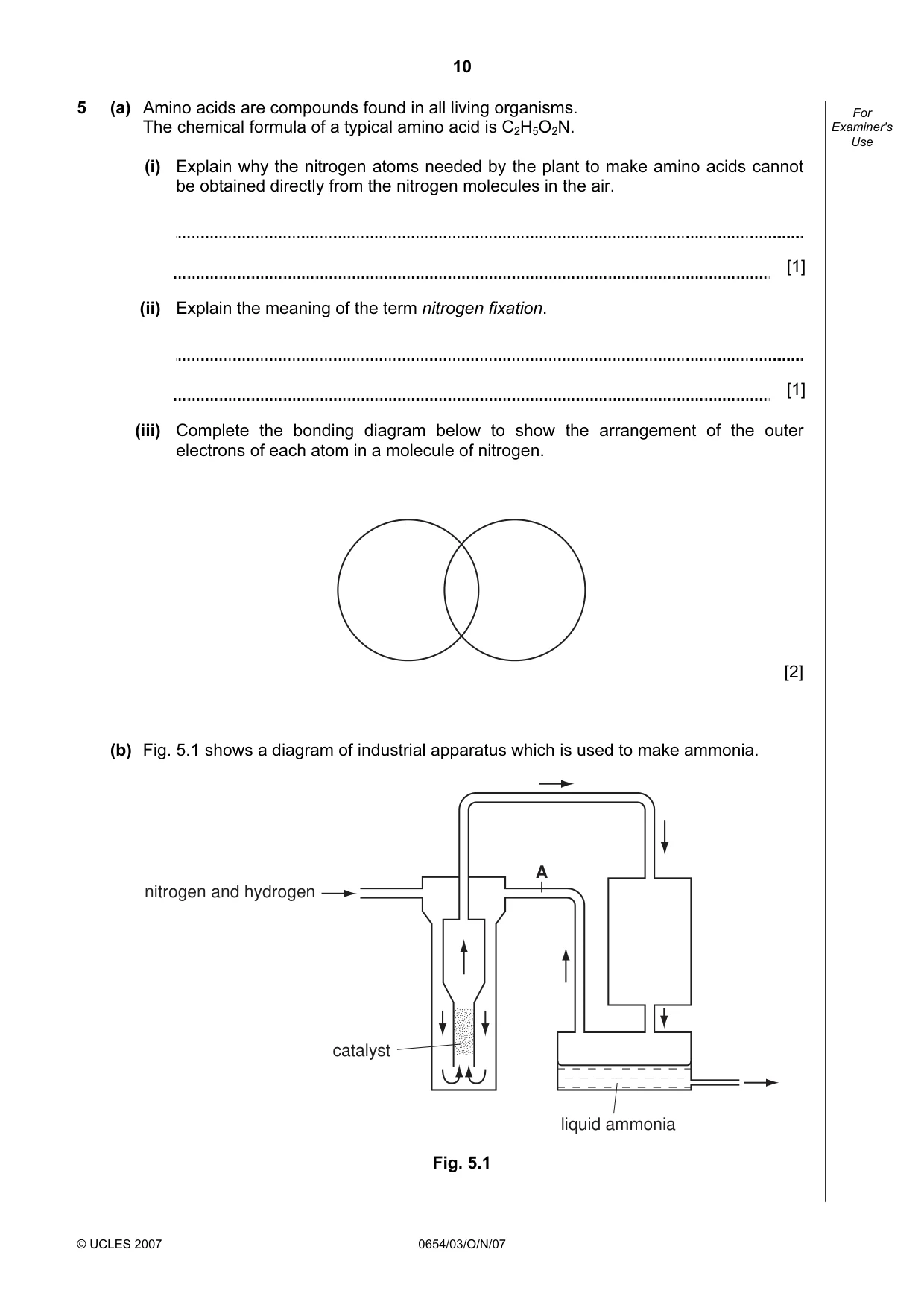 Cambridge IGCSE Sciences - Co-ordinated (Double) 0654 2007 Oct/Nov Paper 3 · Variant 1 question paper, page 10 of 24