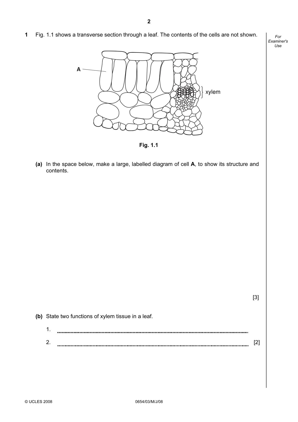 Cambridge IGCSE Sciences - Co-ordinated (Double) 0654 2008 May/June Paper 3 · Variant 1 question paper, page 2 of 24