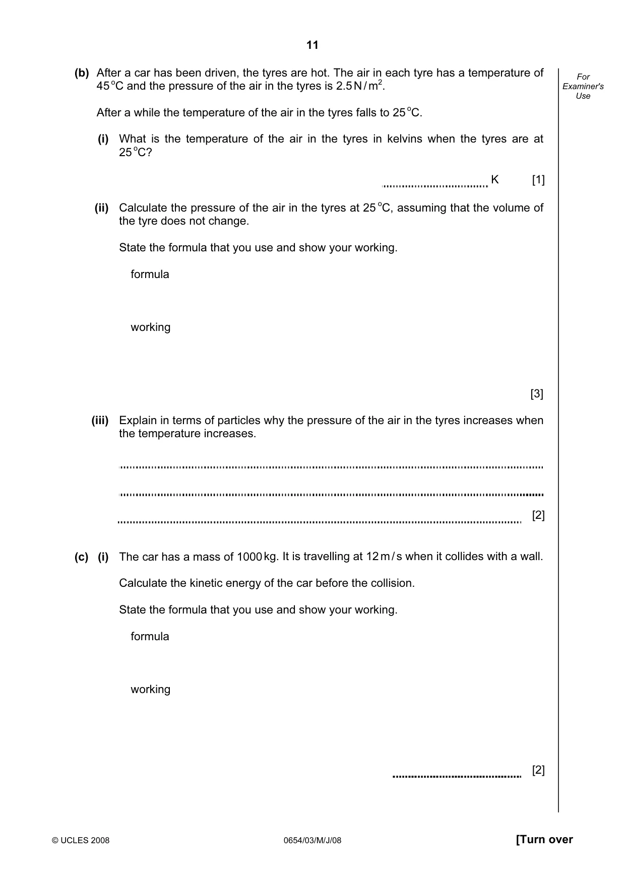Cambridge IGCSE Sciences - Co-ordinated (Double) 0654 2008 May/June Paper 3 · Variant 1 question paper, page 11 of 24