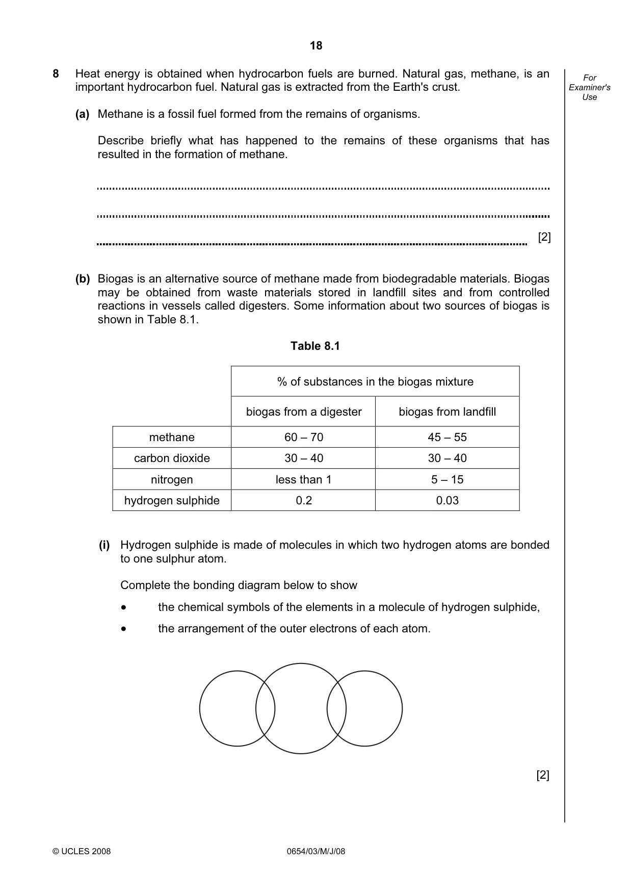 Cambridge IGCSE Sciences - Co-ordinated (Double) 0654 2008 May/June Paper 3 · Variant 1 question paper, page 18 of 24