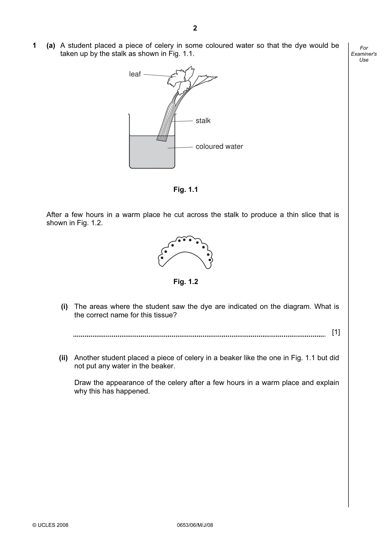 Cambridge IGCSE Sciences - Co-ordinated (Double) 0654 2008 May/June Paper 6 · Variant 1 question paper, page 2 of 20