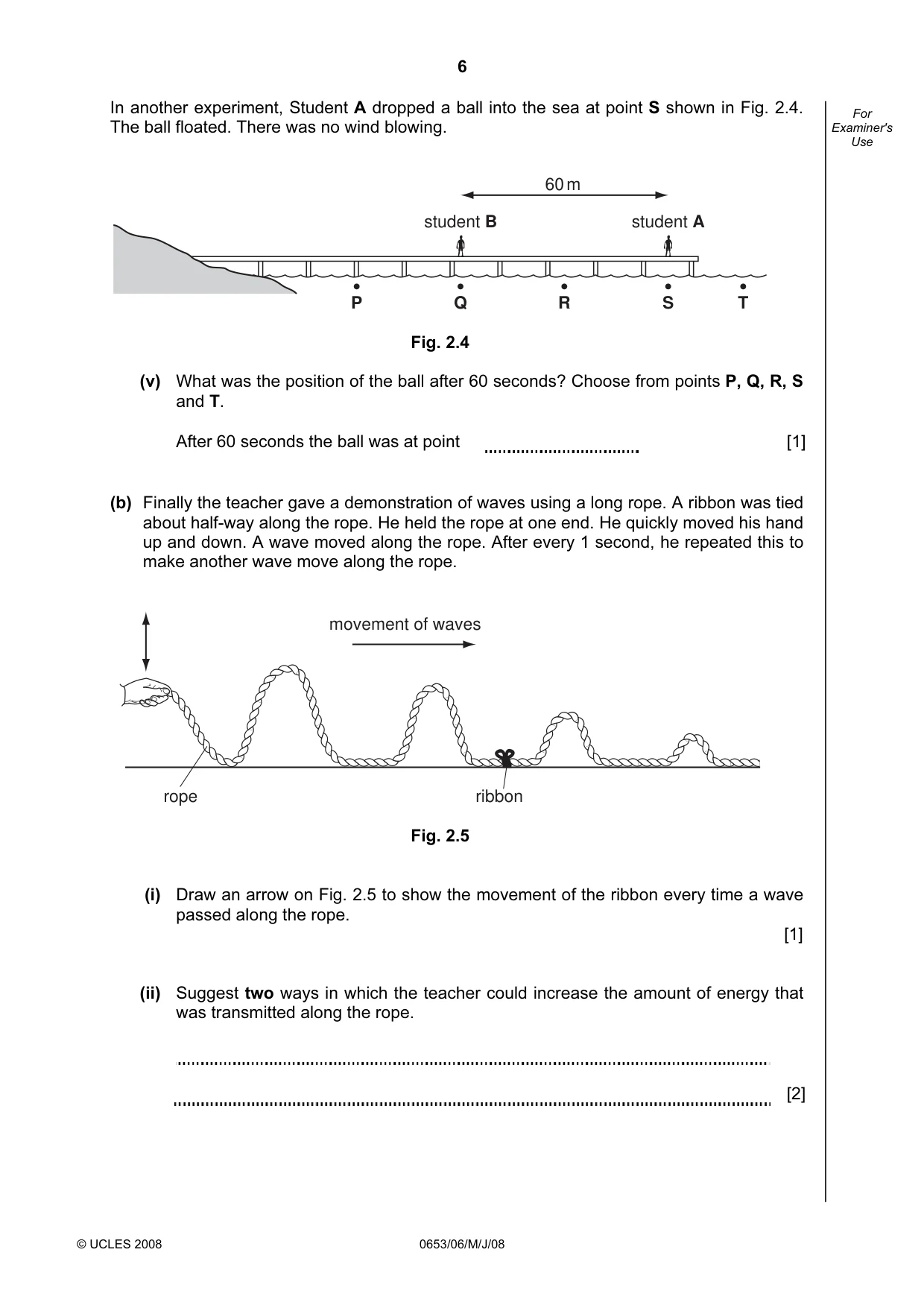 Cambridge IGCSE Sciences - Co-ordinated (Double) 0654 2008 May/June Paper 6 · Variant 1 question paper, page 6 of 20
