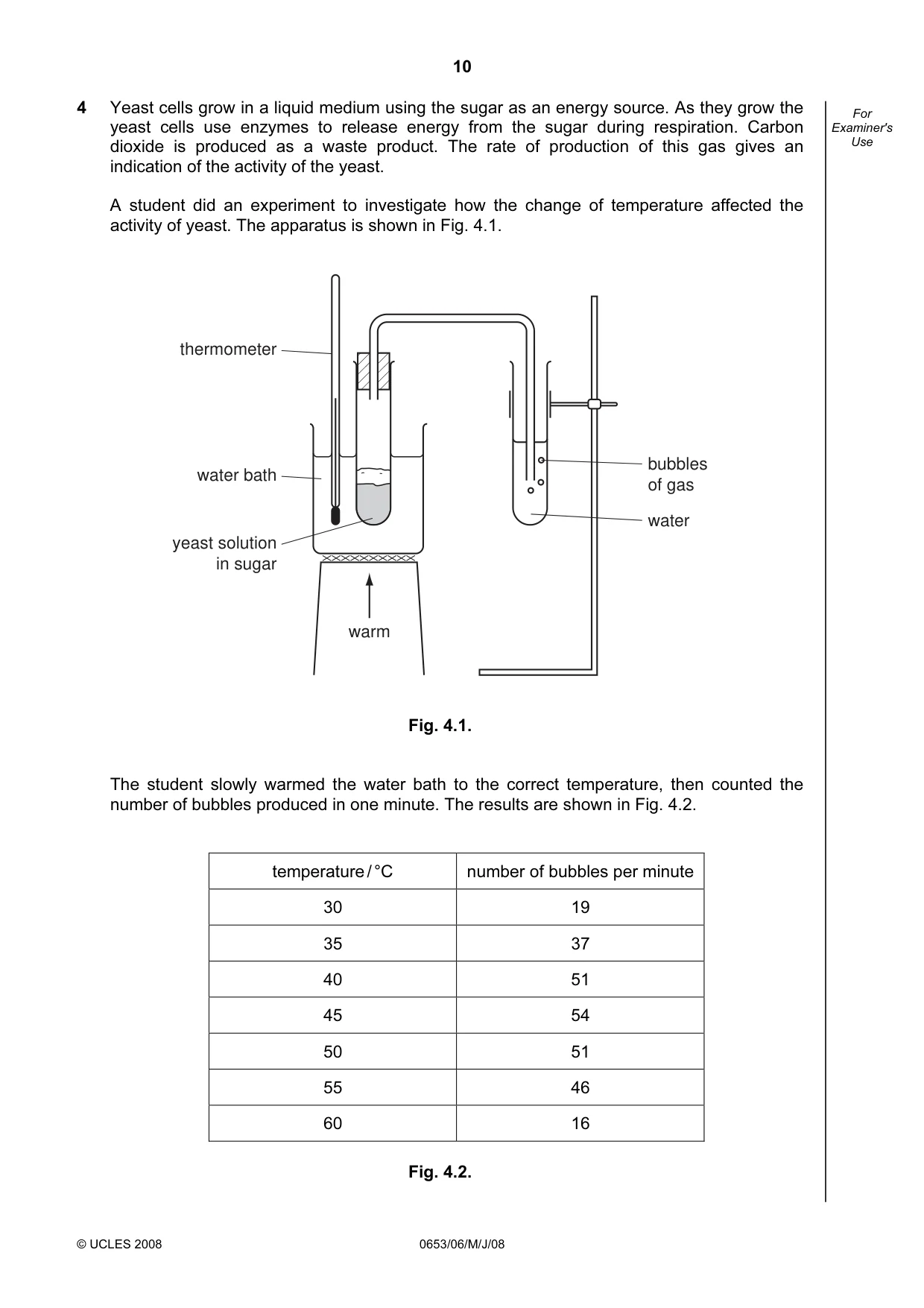 Cambridge IGCSE Sciences - Co-ordinated (Double) 0654 2008 May/June Paper 6 · Variant 1 question paper, page 10 of 20