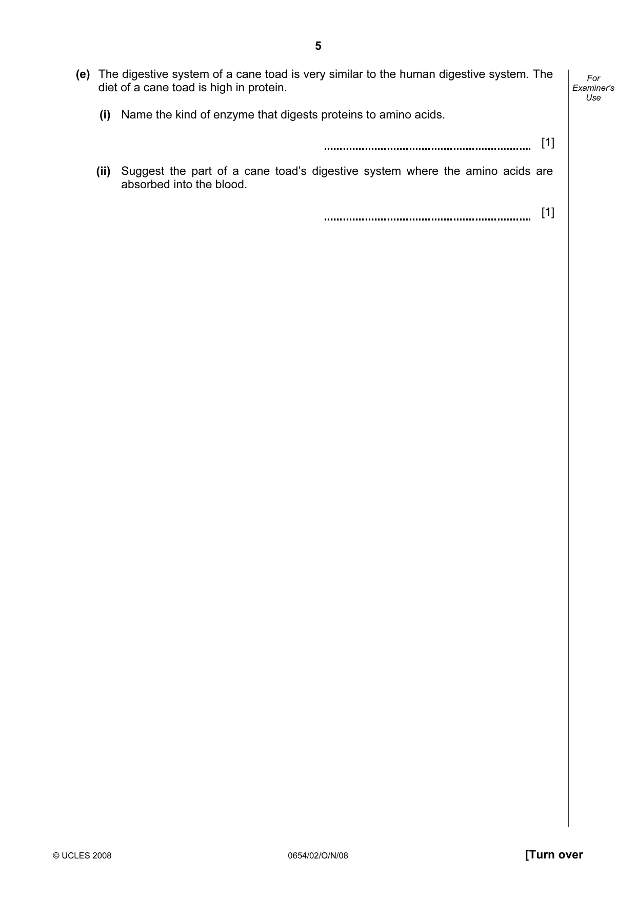 Cambridge IGCSE Sciences - Co-ordinated (Double) 0654 2008 Oct/Nov Paper 2 · Variant 1 question paper, page 5 of 28