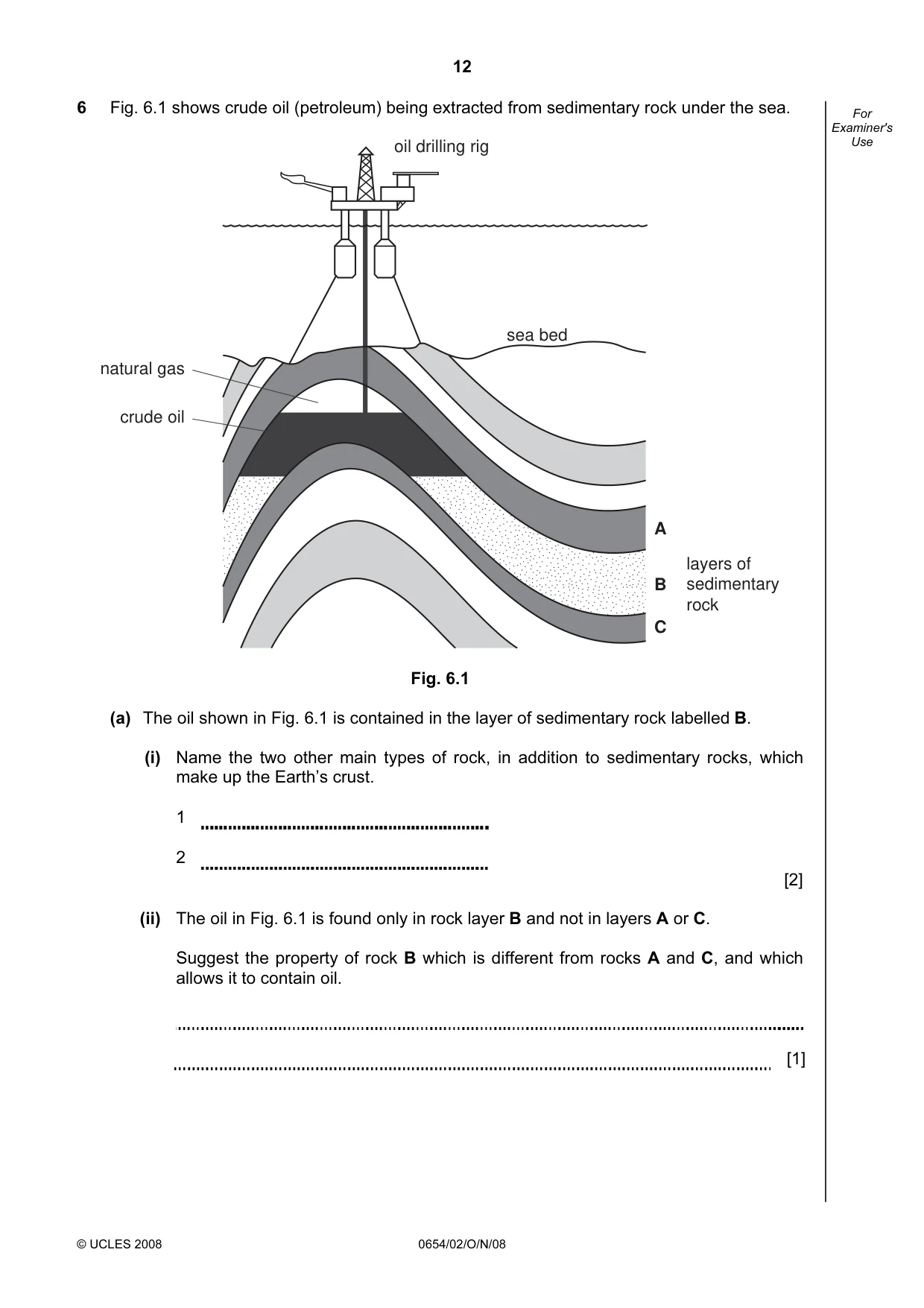 Cambridge IGCSE Sciences - Co-ordinated (Double) 0654 2008 Oct/Nov Paper 2 · Variant 1 question paper, page 12 of 28