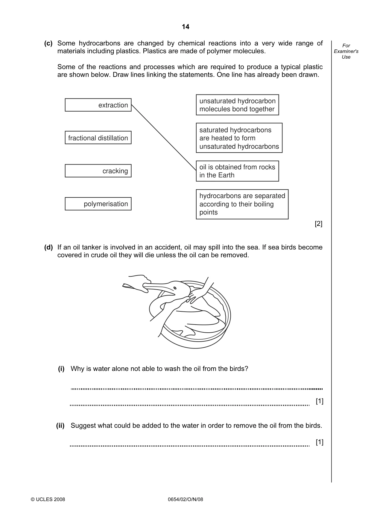 Cambridge IGCSE Sciences - Co-ordinated (Double) 0654 2008 Oct/Nov Paper 2 · Variant 1 question paper, page 14 of 28