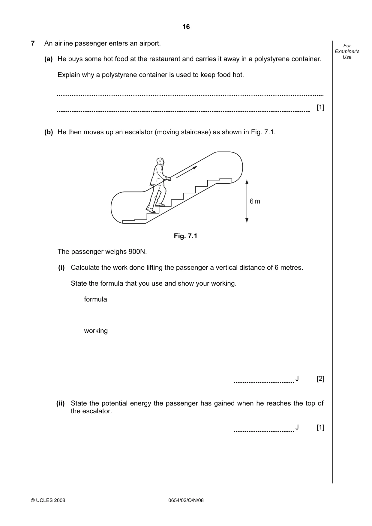 Cambridge IGCSE Sciences - Co-ordinated (Double) 0654 2008 Oct/Nov Paper 2 · Variant 1 question paper, page 16 of 28